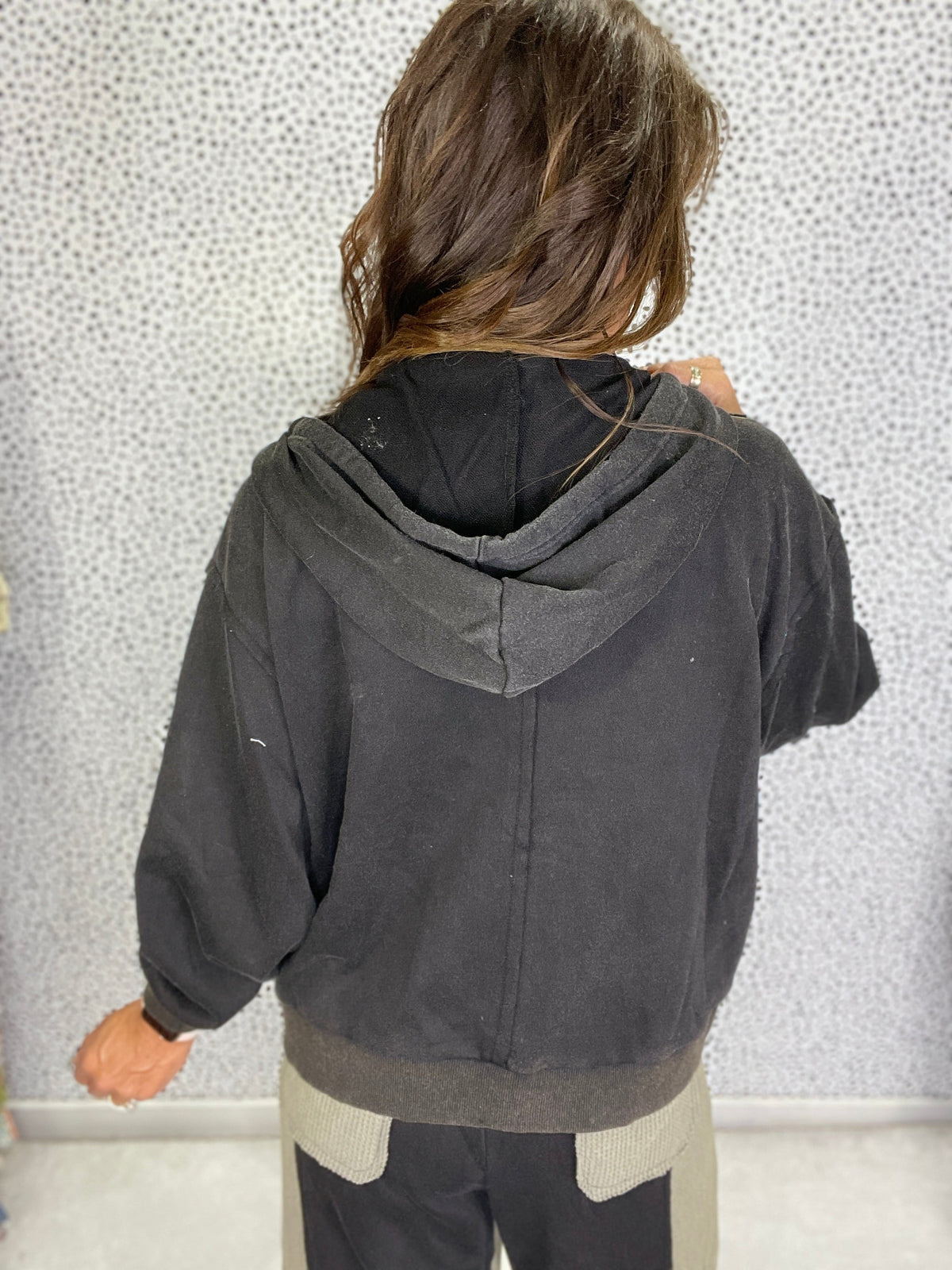 POL Hot Take Zip Up Hoodie In Black *Final Sale*