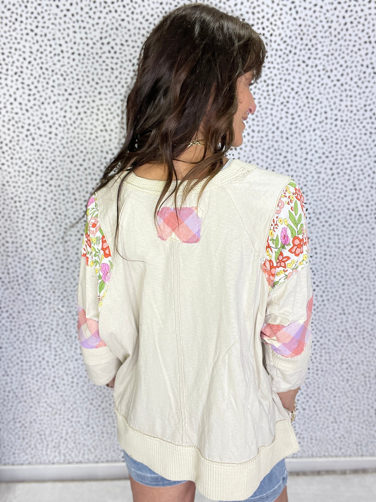 Let's Talk About This 3/4 Sleeve Soft Washed Henley Top In 2 Colors