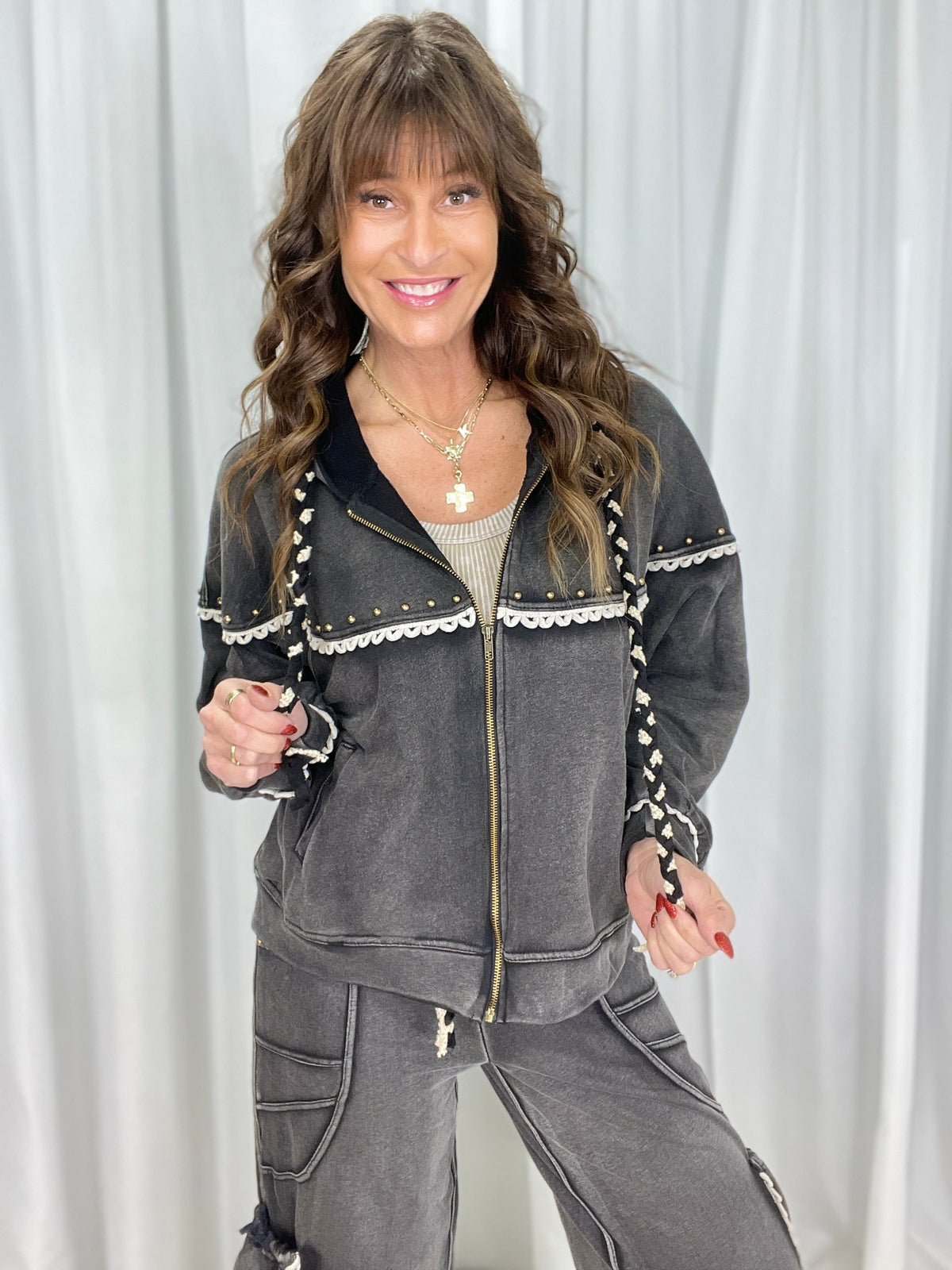 POL Time Goes On Hooded Relaxed Jacket *Final Sale*
