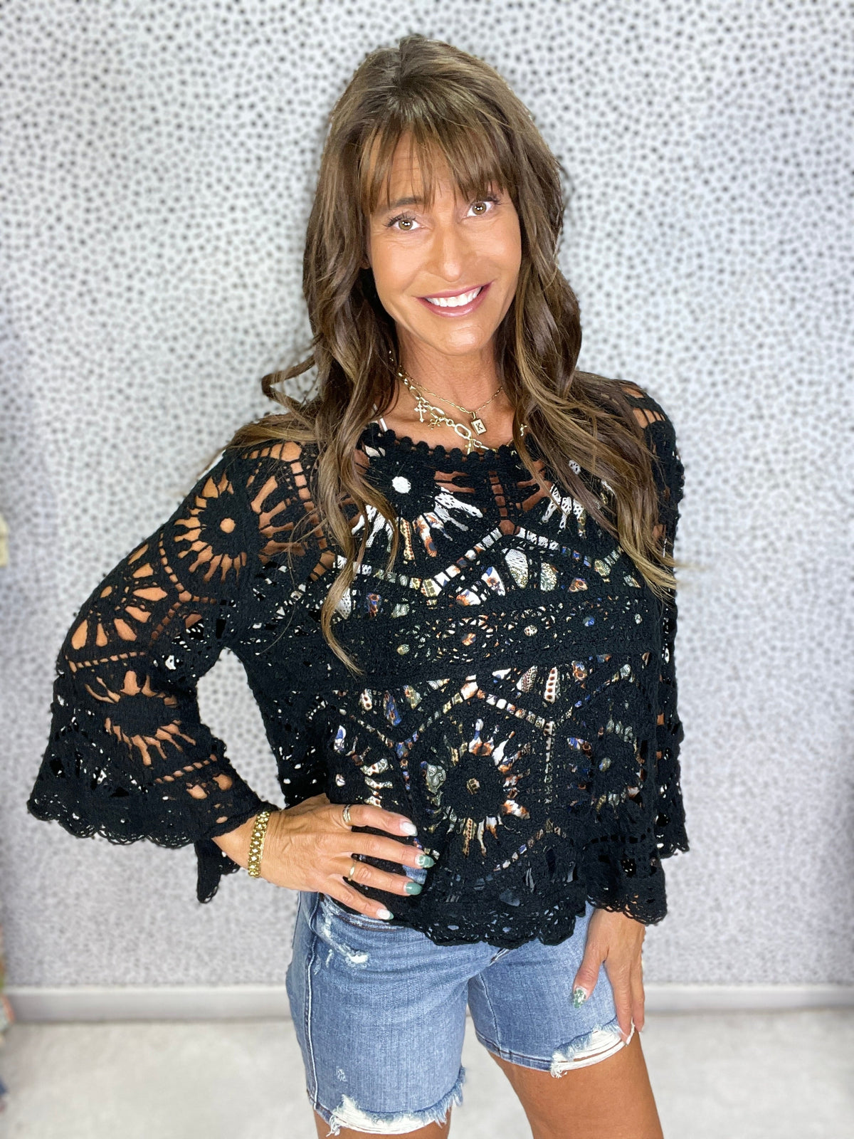 Pol Daydream Crochet Pullover