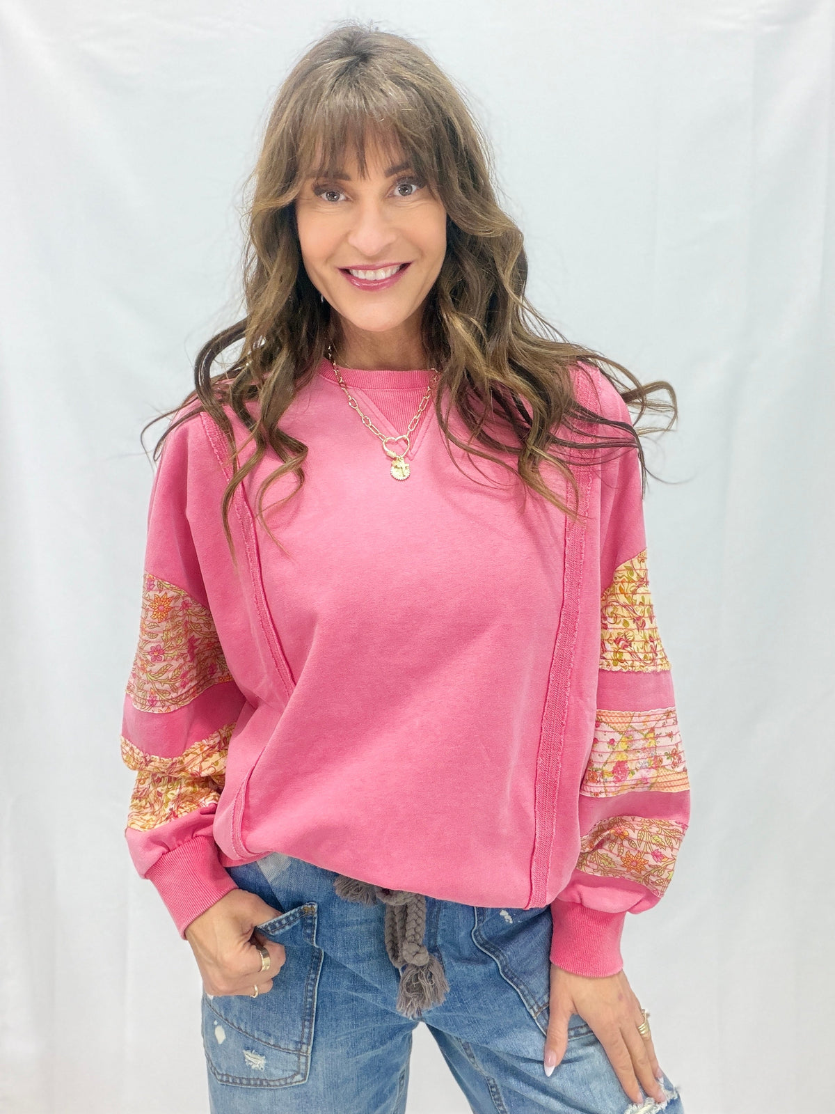 Get Back Up Washed Terry Top In 2 Colors