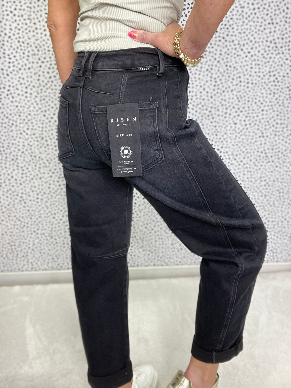 Risen Melissa Barrel Jeans 901 In Black