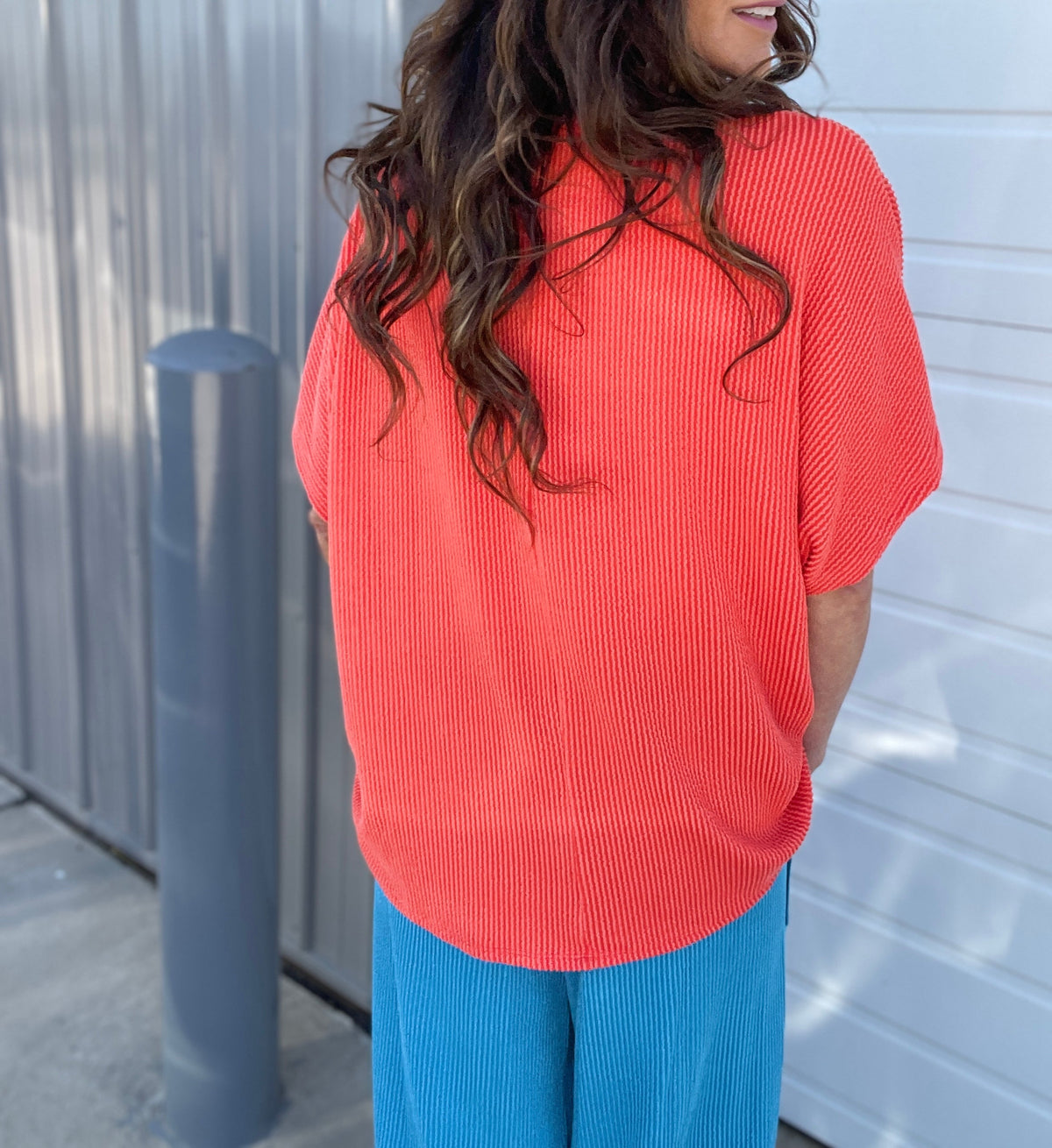 Blossom And Blooming Ribbed Loose Fit Top In 6 Colors *Final Sale*