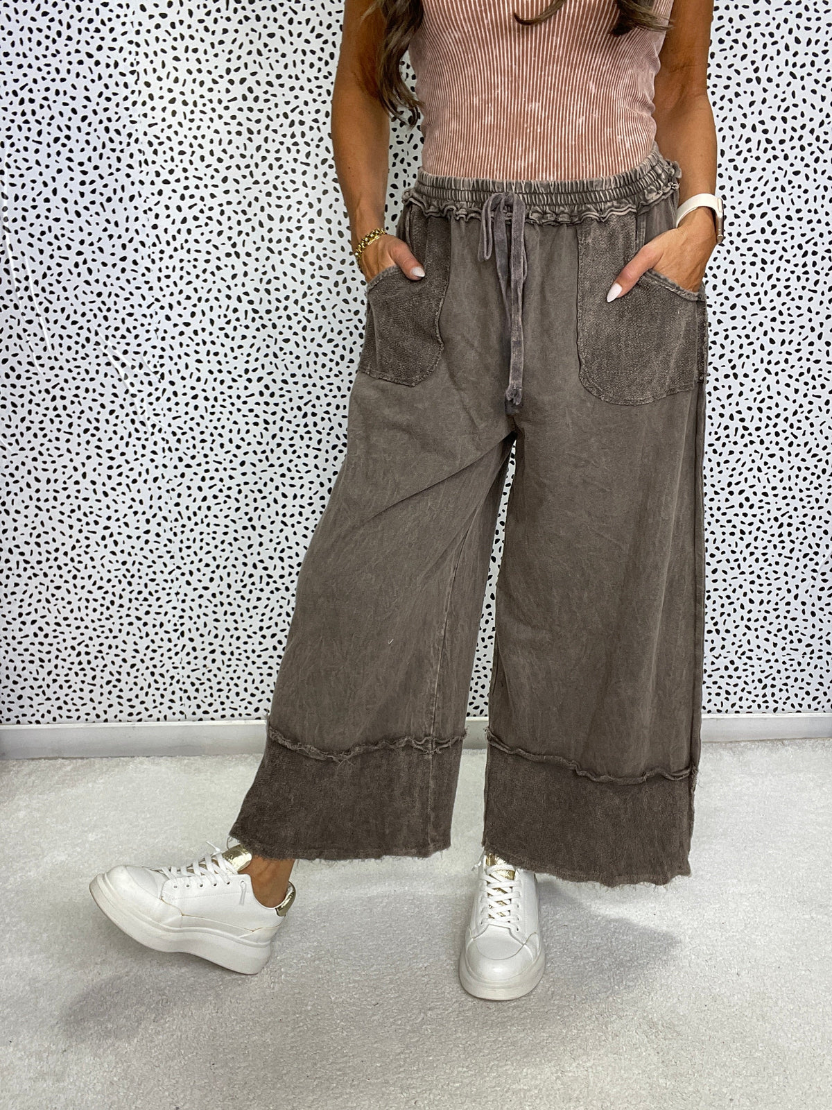 Pretty Girl Easy Mineral Wash Pants In 13 Colors