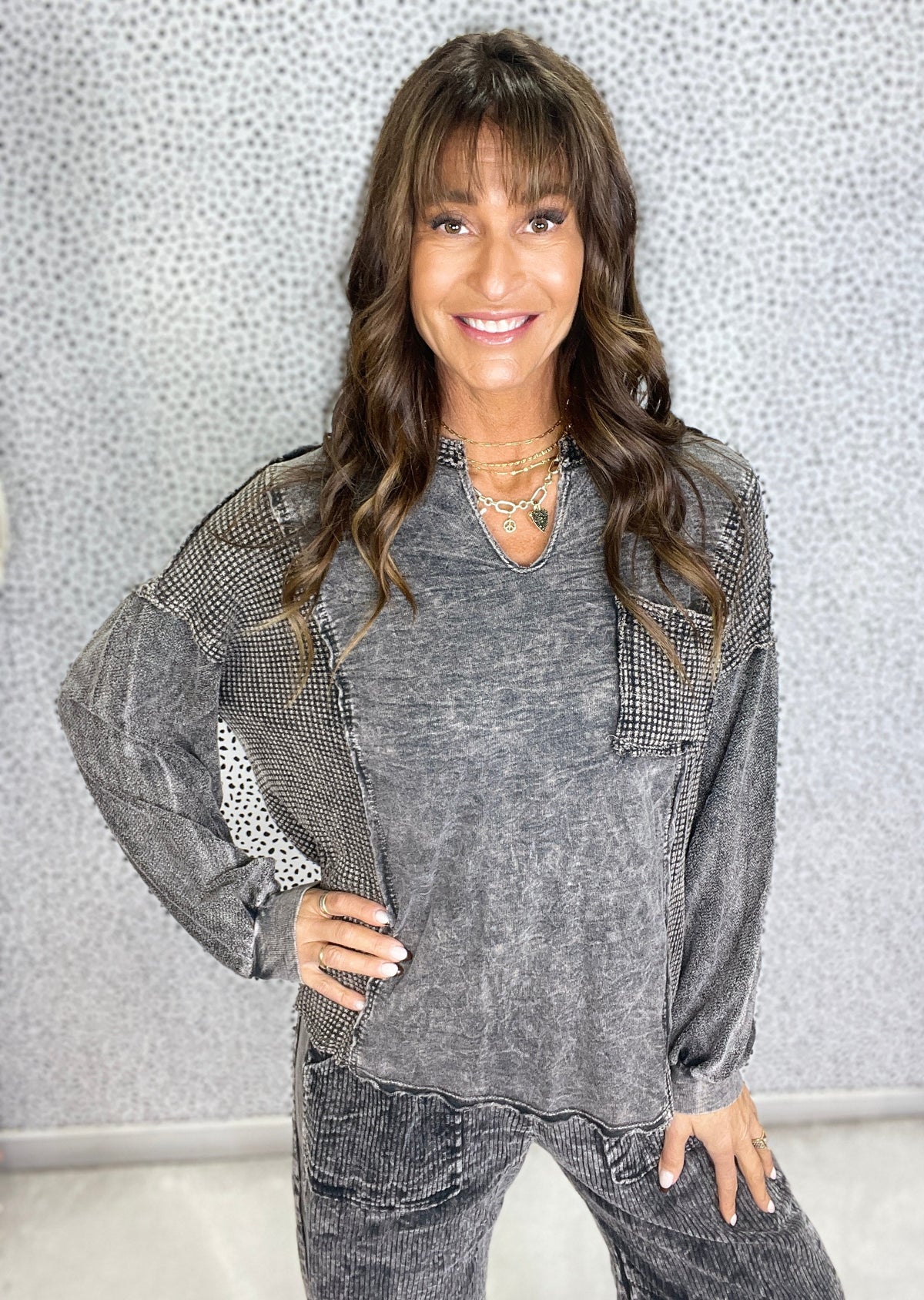 Ready For This Split Neck Top In 3 Colors *Final Sale*