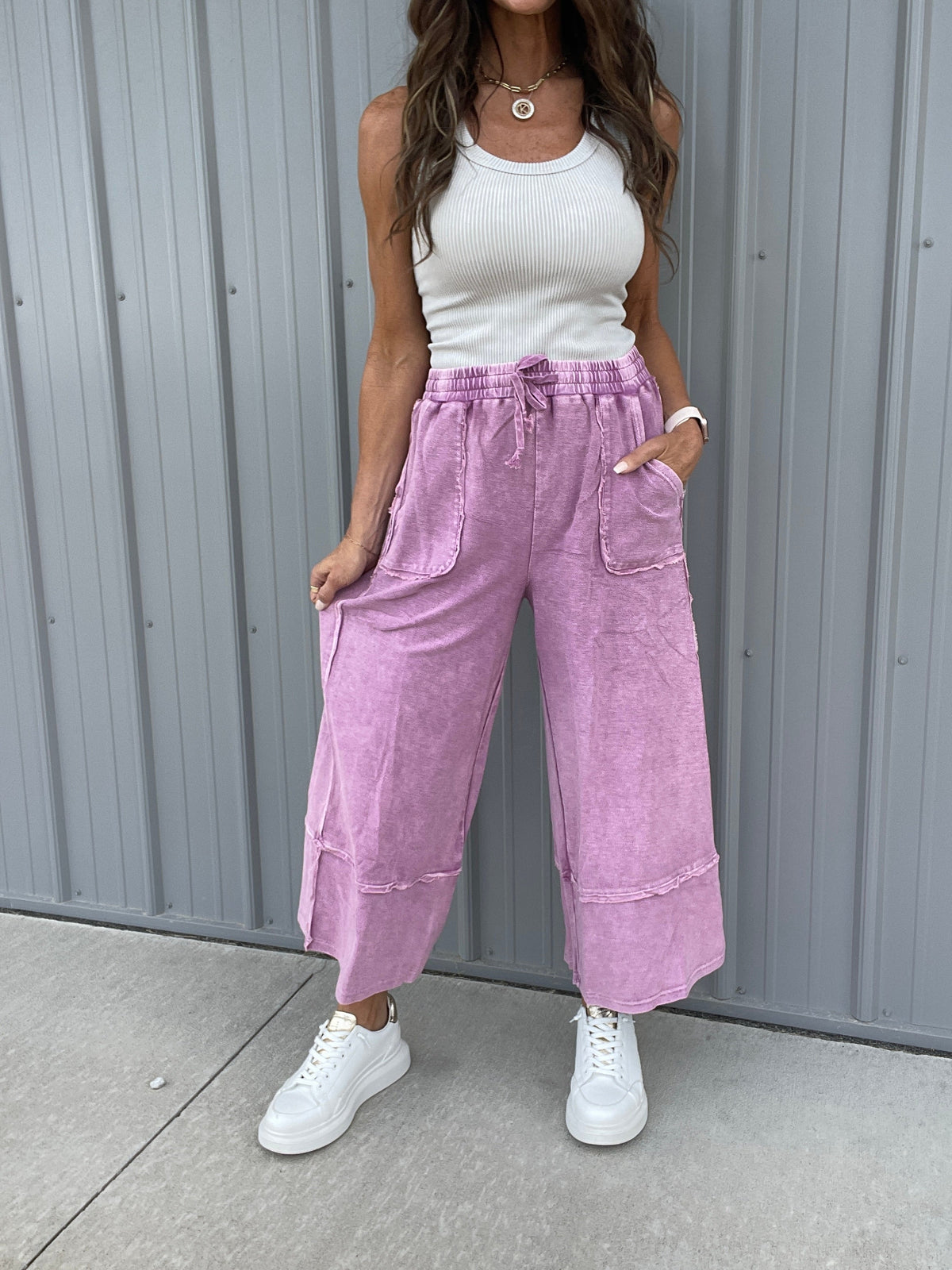 Not The Only One Wide Leg Palazzo Pants In 11 Colors *Final Sale*