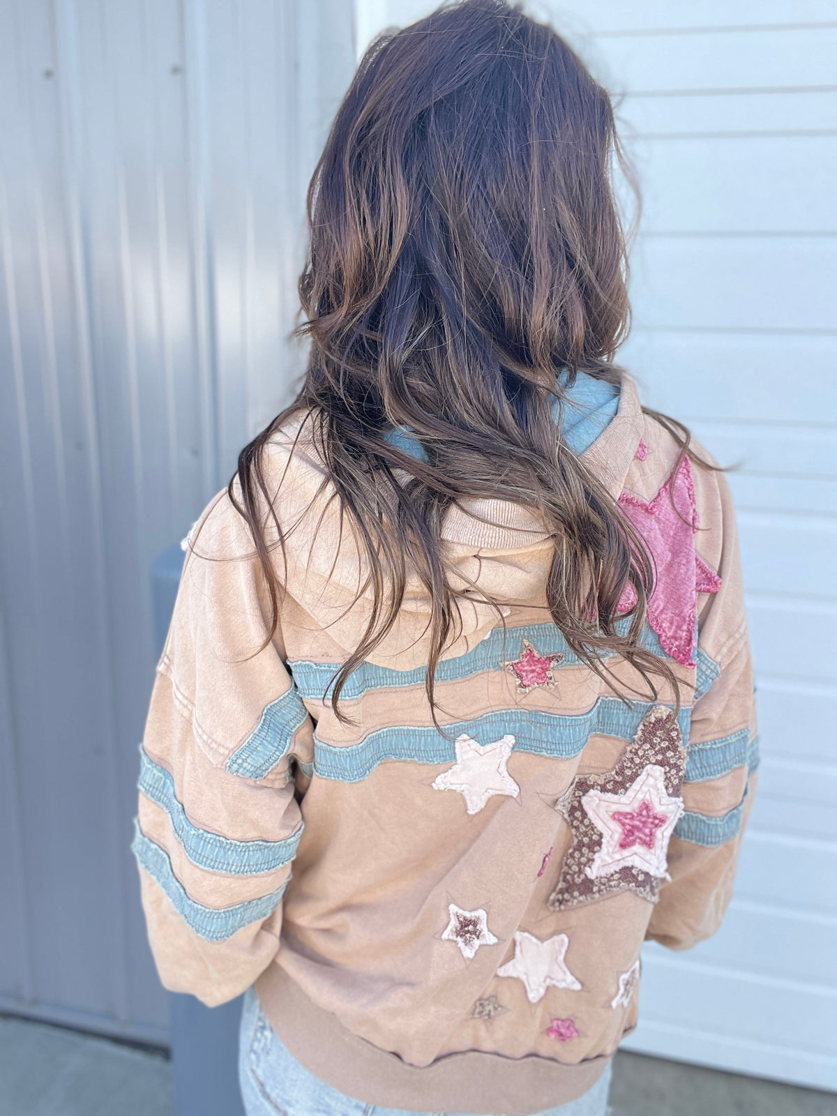 Oli & Hali Stellar Vibes Mineral Washed Hoodie In 2 Colors: Mocha, Dark Brown *Final Sale*