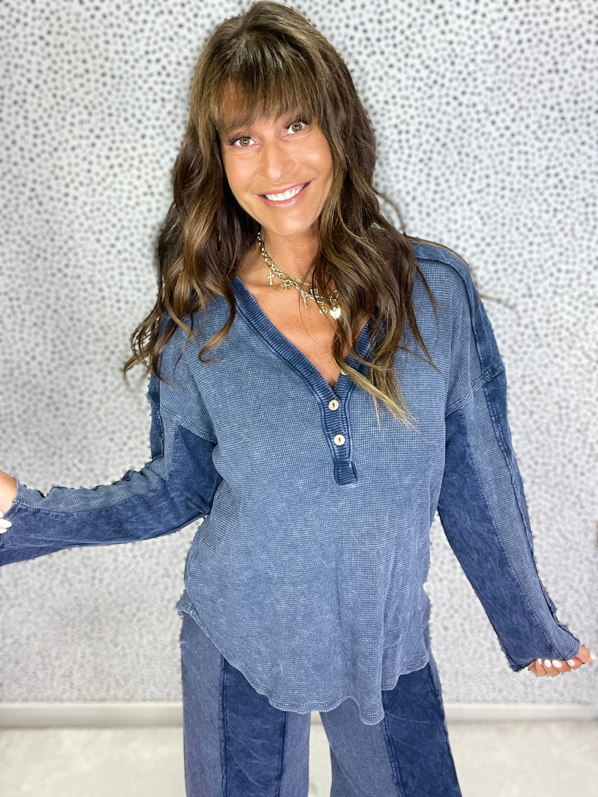 Like You Now Mineral Washed V-Neck Top In 5 Colors *Final Sale*