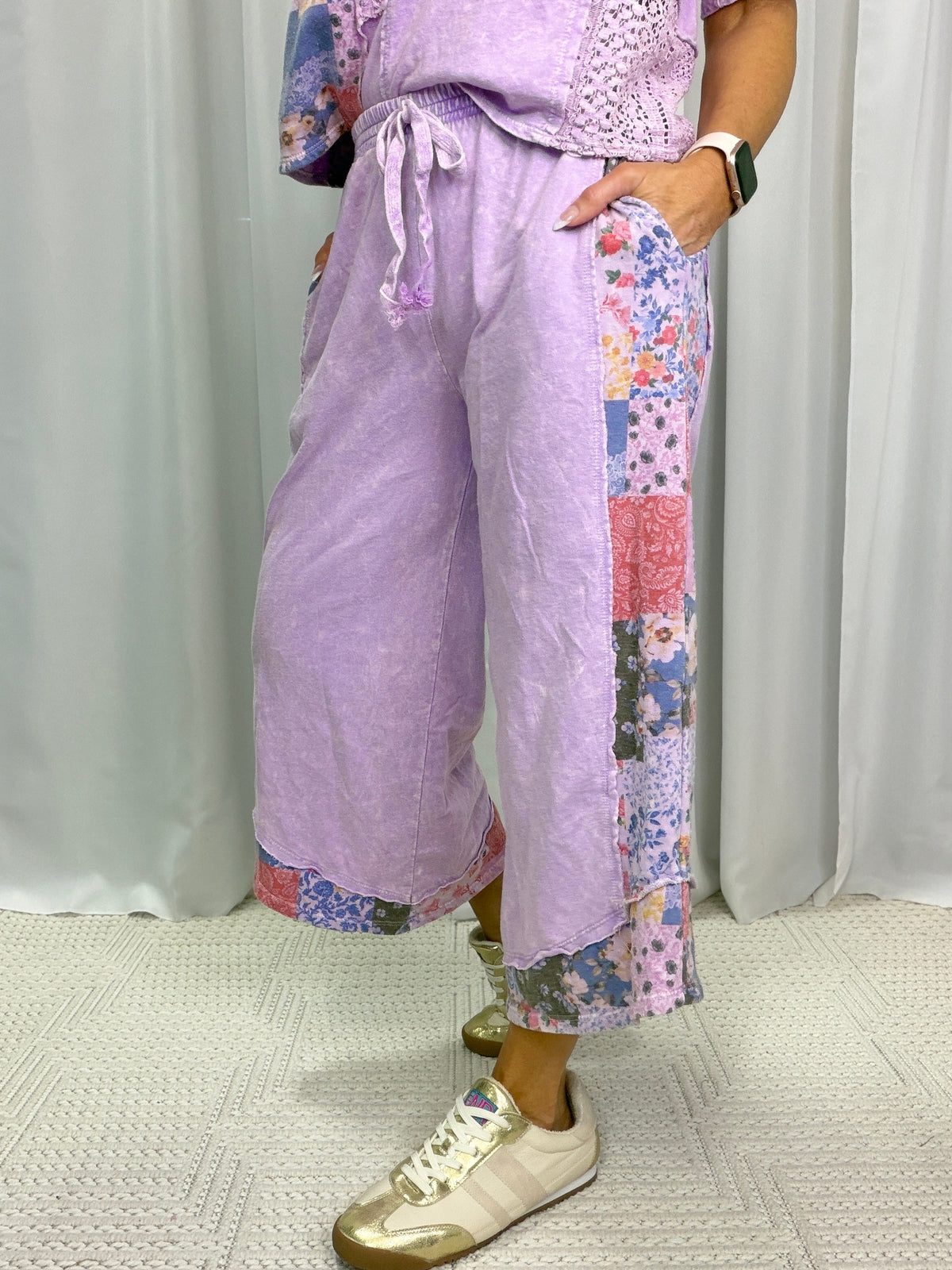 The Night Will Go On Spring Bandana Cropped Pants In 4 Colors