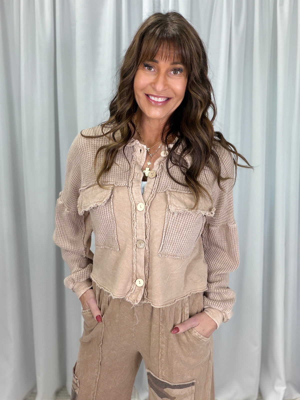 Urban Texture Button Up in 5 Colors