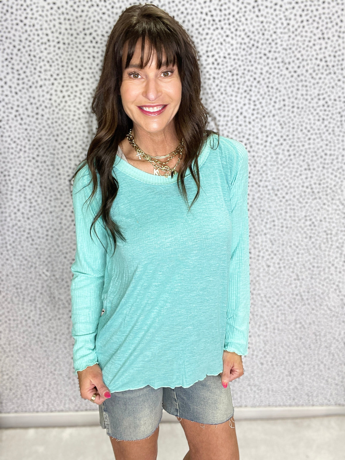 POL Free To Do It All Raglan Sleeve Top In 2 Colors *Final Sale*
