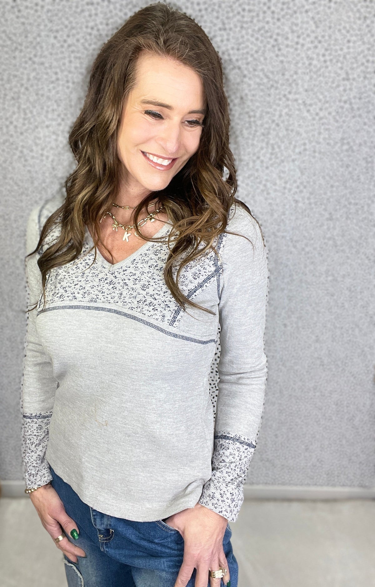 POL Sweet As You V-Neck Thermal Top In 4 Colors