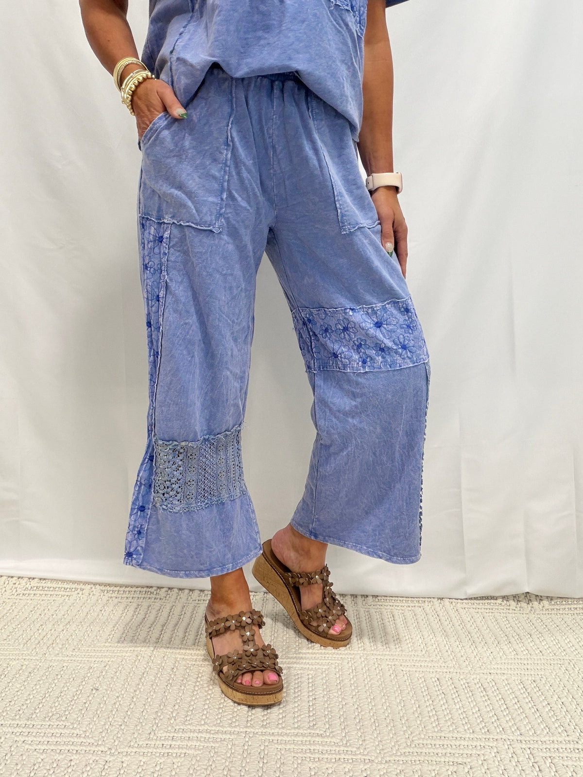 Spring Calls Patched Boho Pants In 3 Colors