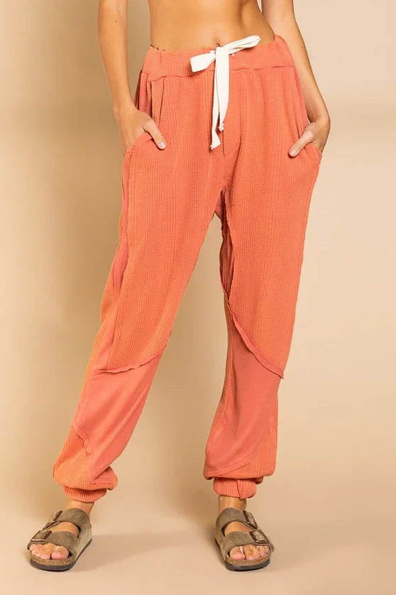 POL Where Are We Going Lightweight Thermal Drawstring Pants *Final Sale*