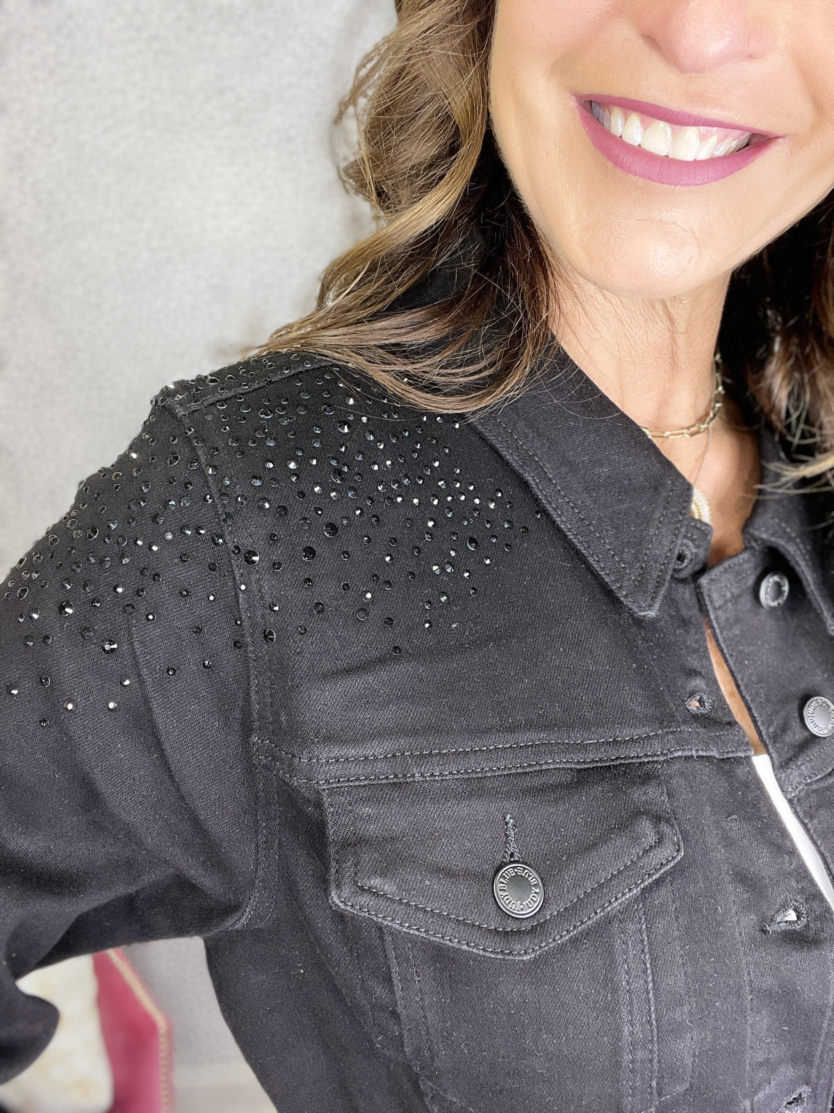 Judy Blue Gimme Some Bling Stretch Denim Jacket *Final Sale*