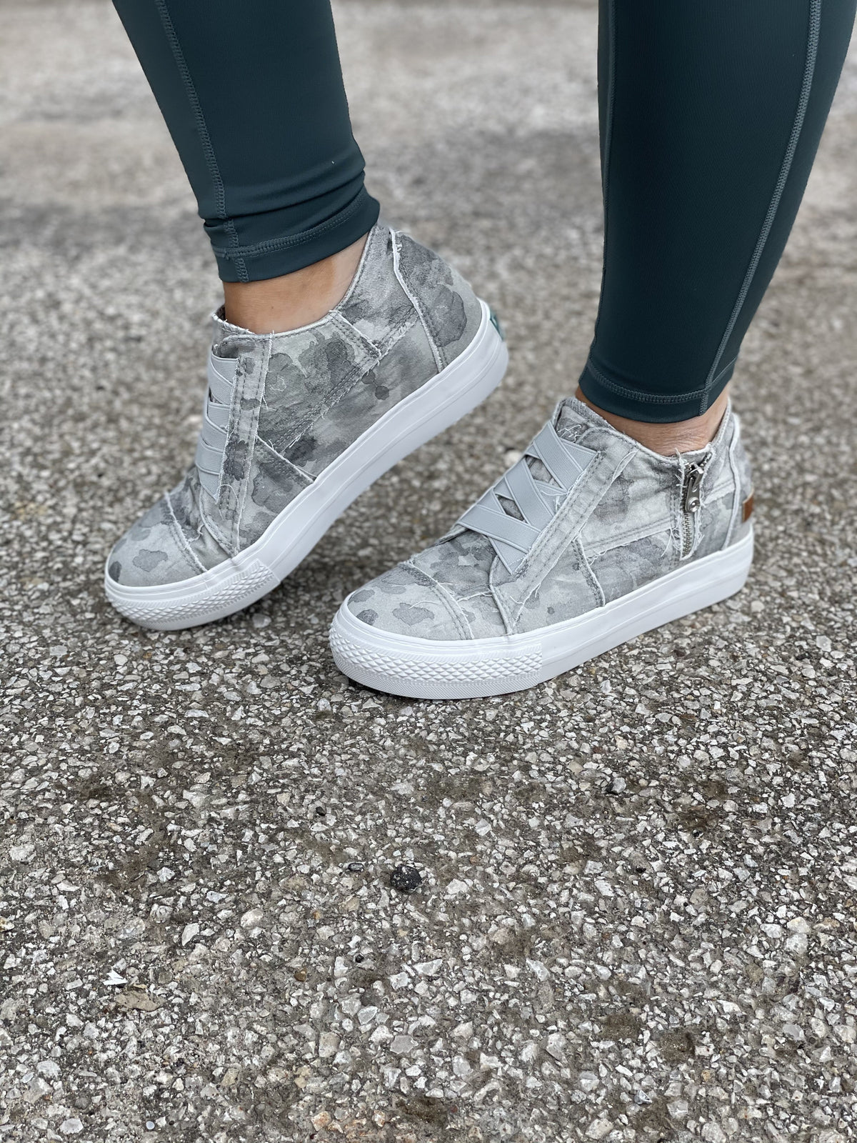 Blowfish Mamba Gray Splatter Sneakers *Final Sale*