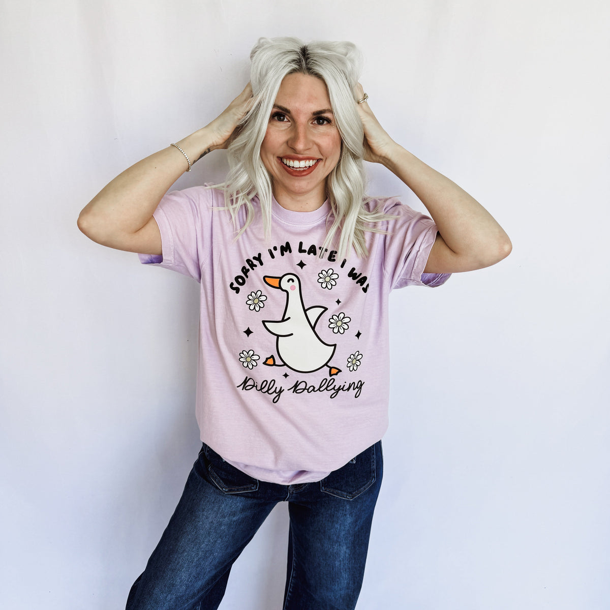 Pre-Order Dilly Dallying Goose Graphic Tee *Final Sale*