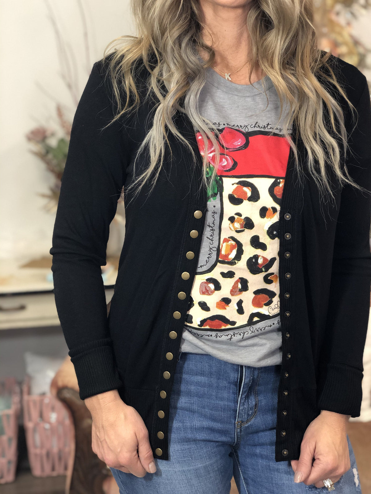 Snappy Cardigan Black *Final Sale*