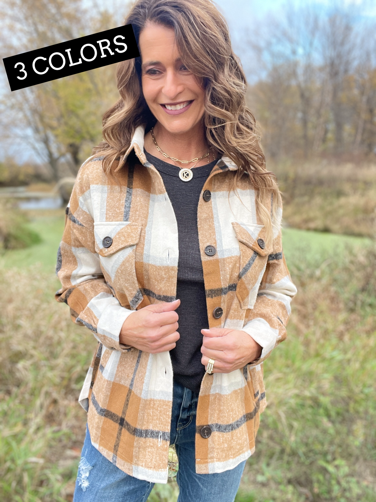 Perfect World Plaid Shacket In 3 Colors *Final Sale*