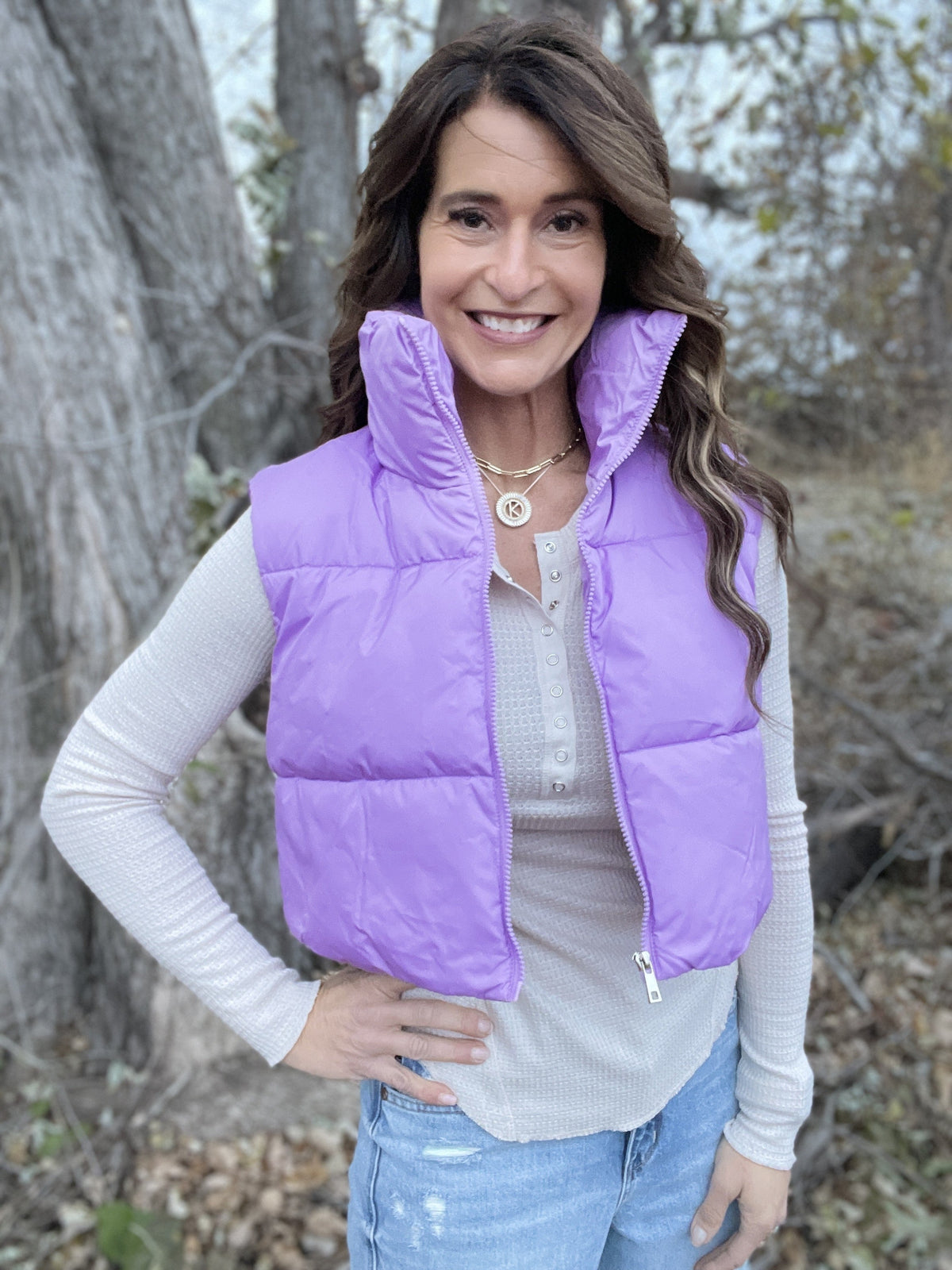 Out And About Cinched Crop Puffer Vest In 4 Colors *Final Sale*