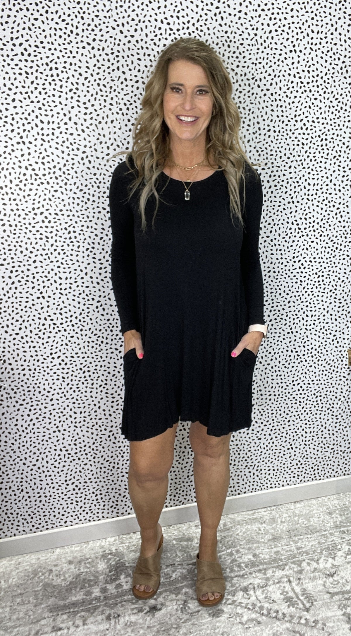 Casual Afternoon Dress Long Sleeve