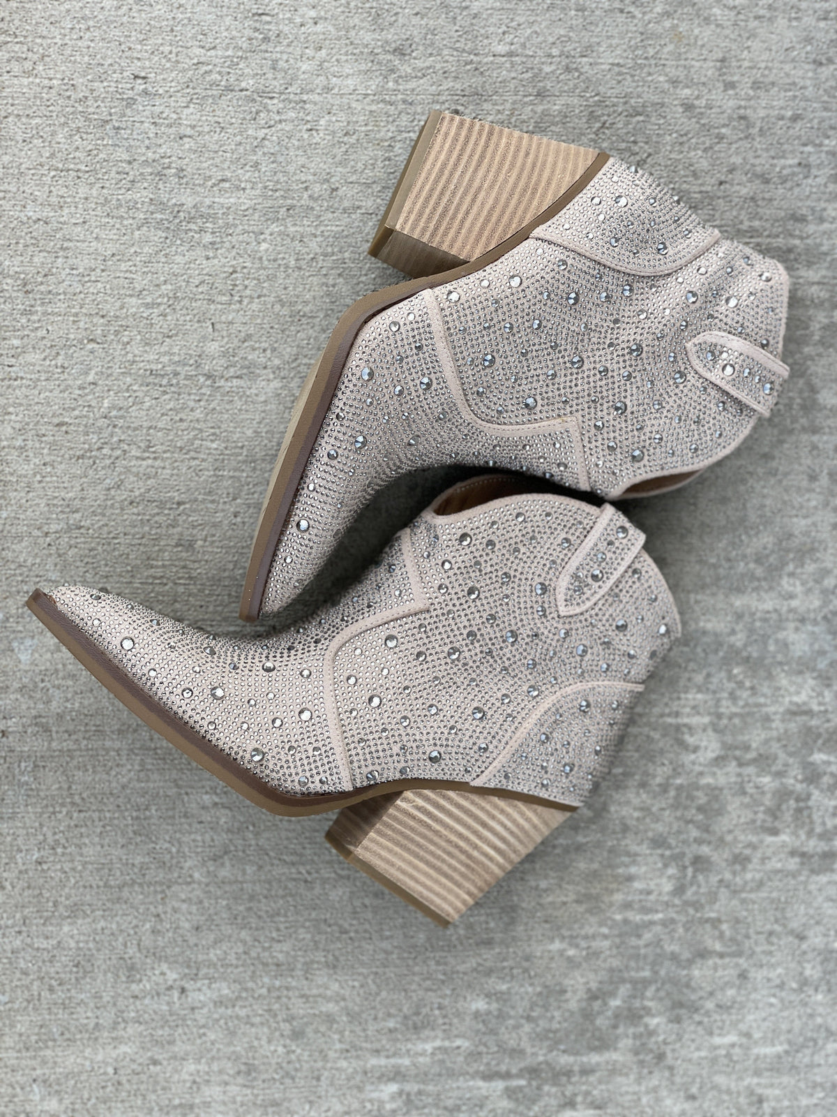 Kady Taupe Sparkle Bootie