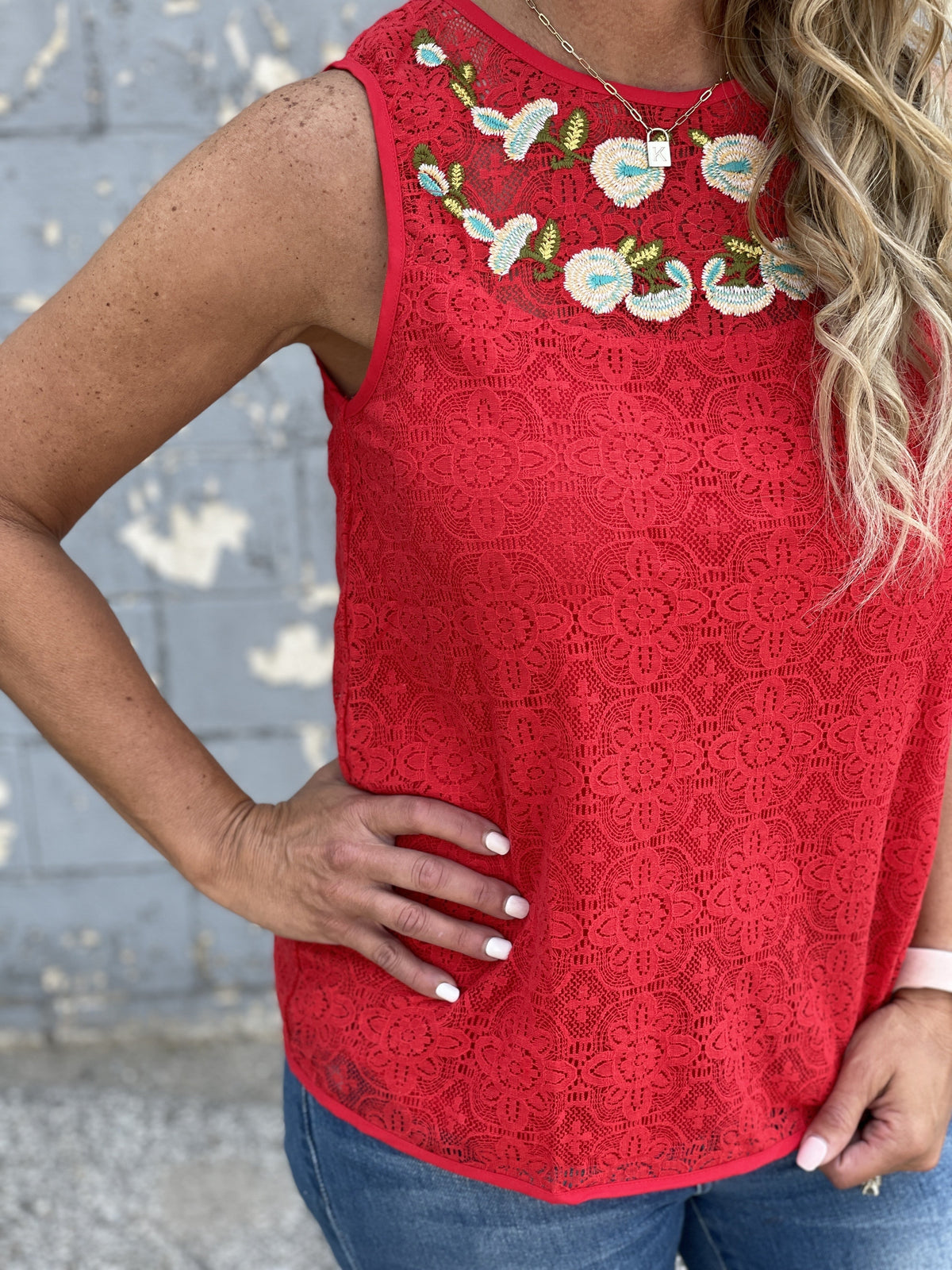 Floral Spectacular Sleeveless Top *Final Sale*