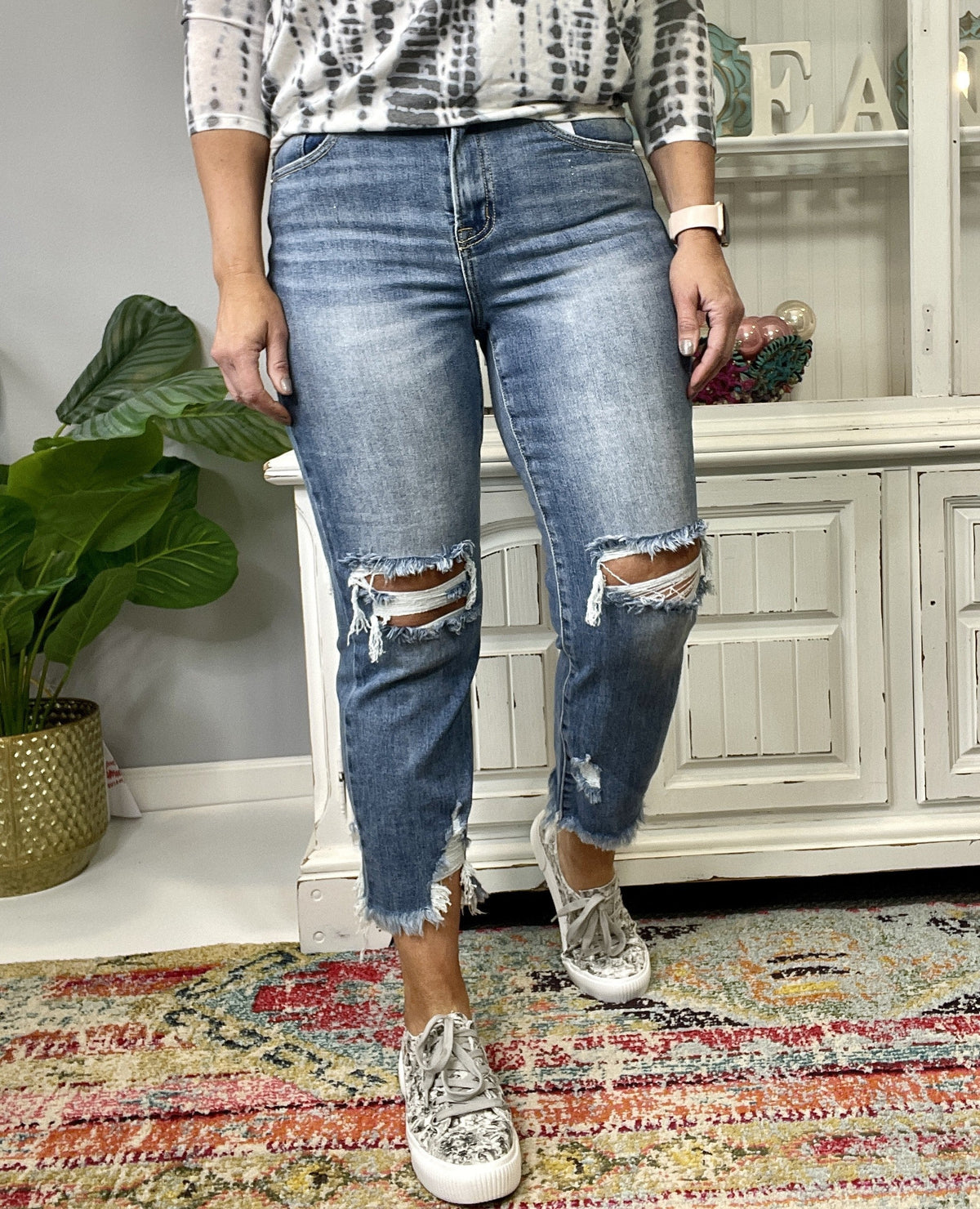 Risen Natalie Straight Ankle Jeans 079 *Final Sale*