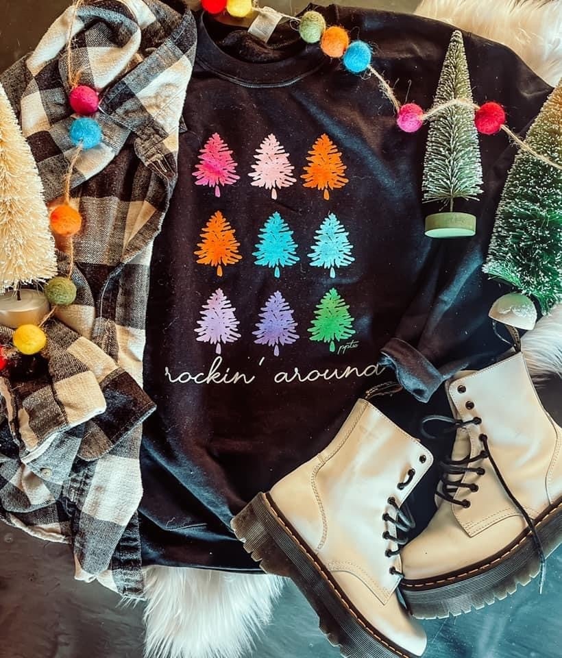 Rockin Around Christmas Tree Sweatshirt *Final Sale*