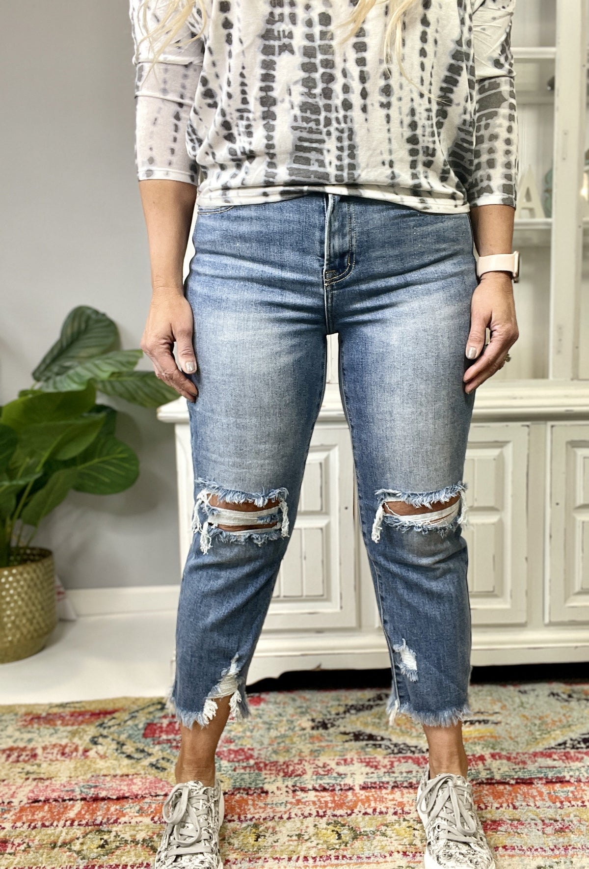 Risen Natalie Straight Ankle Jeans 079 *Final Sale*