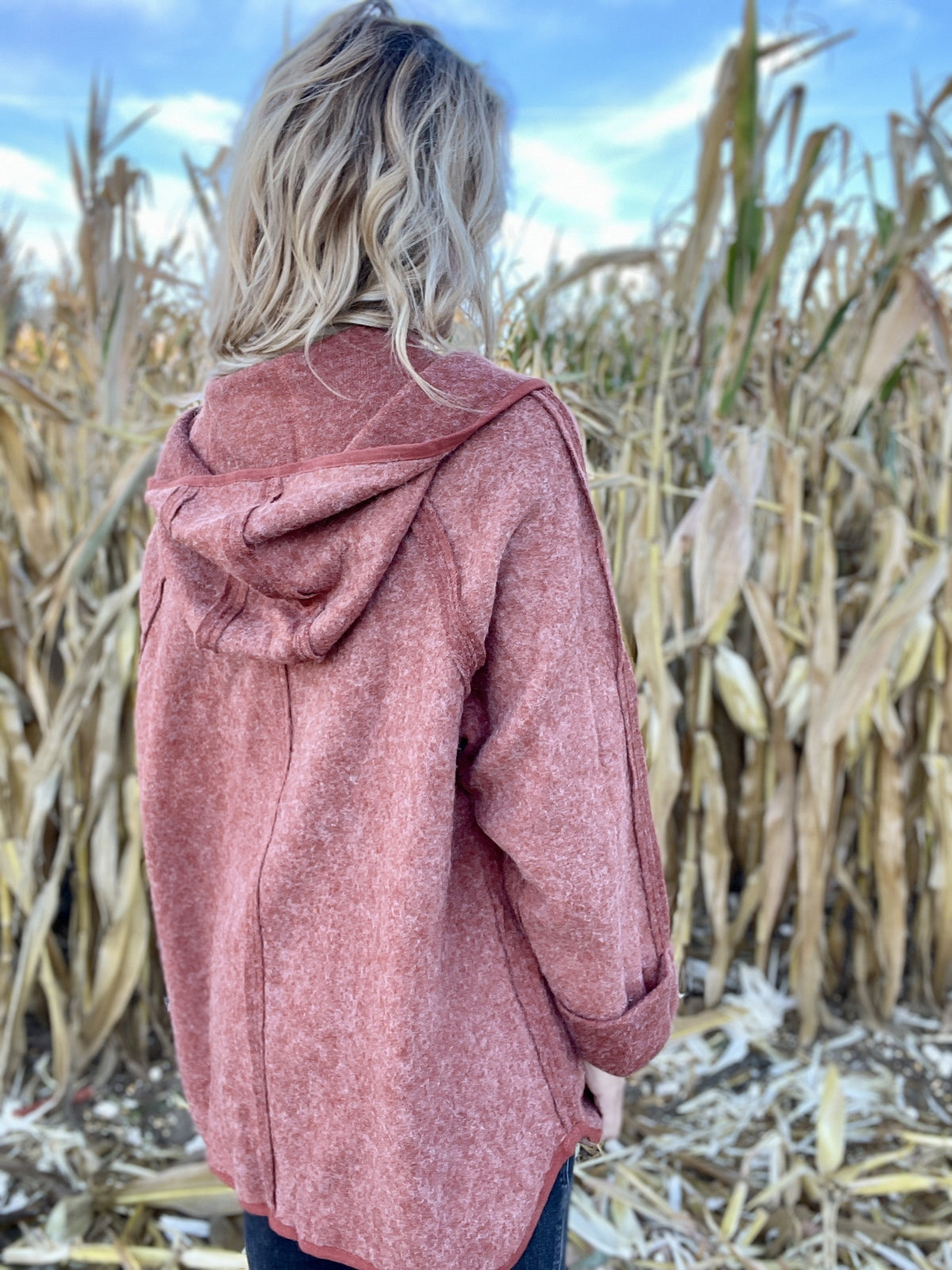 Can't Wait To Fall In Love Rust Jacket *Final Sale*
