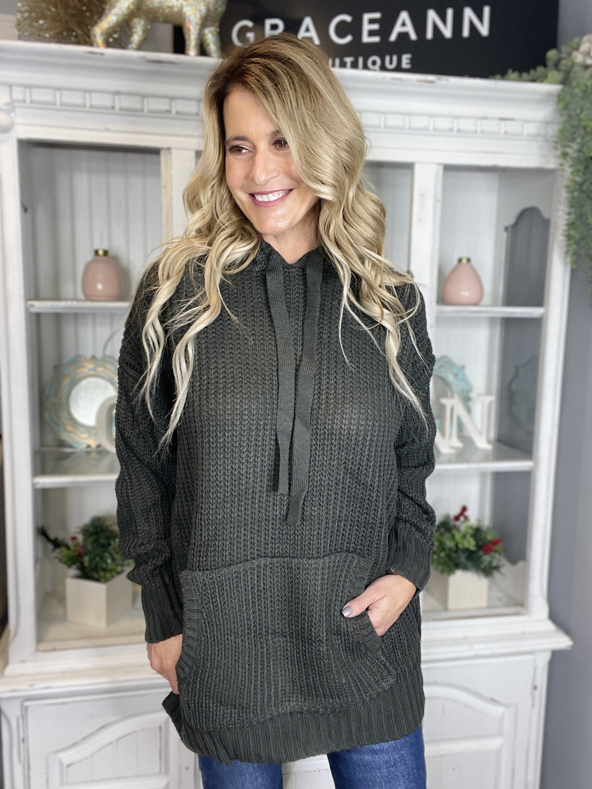 Curvy Afternoon Outing Sweater Hoodie