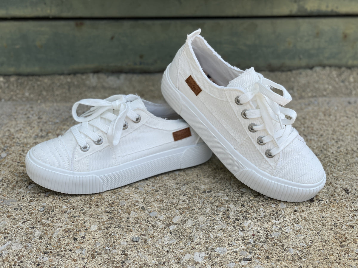 Blowfish Clay White Twill Sneakers *Final Sale*