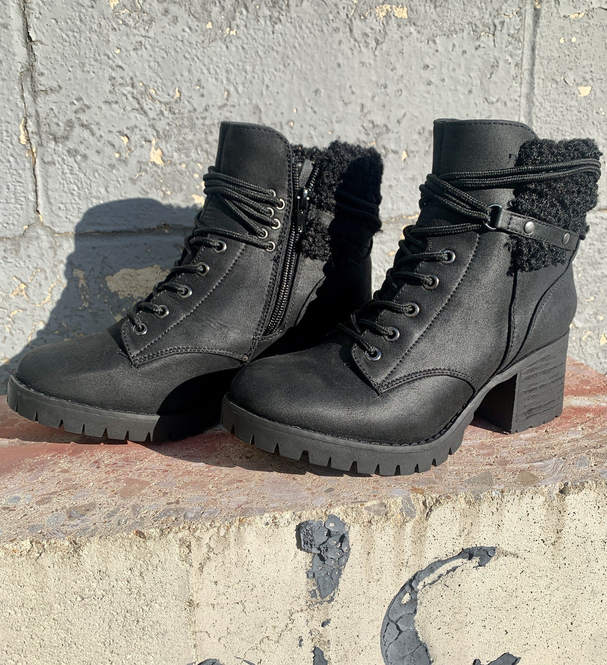 Olivia Sherpa Booties In 2 Colors *Final Sale*