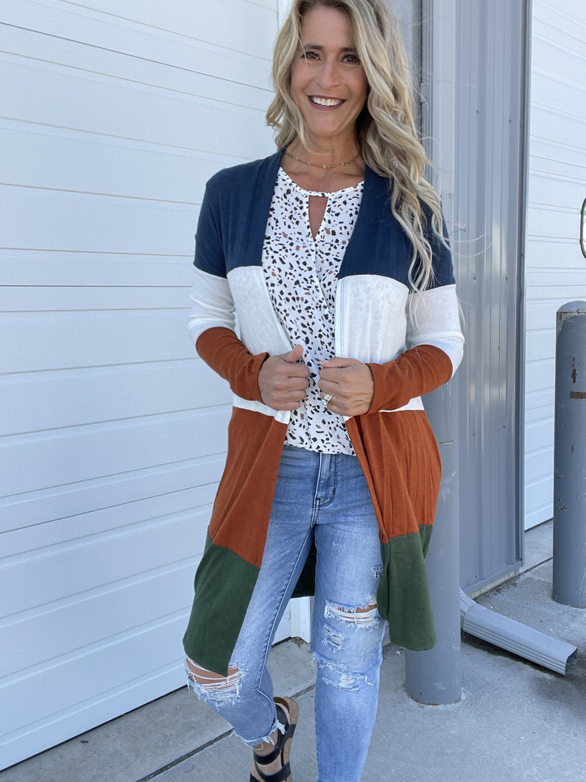 Shaded Colorways Cardigan *Final Sale*