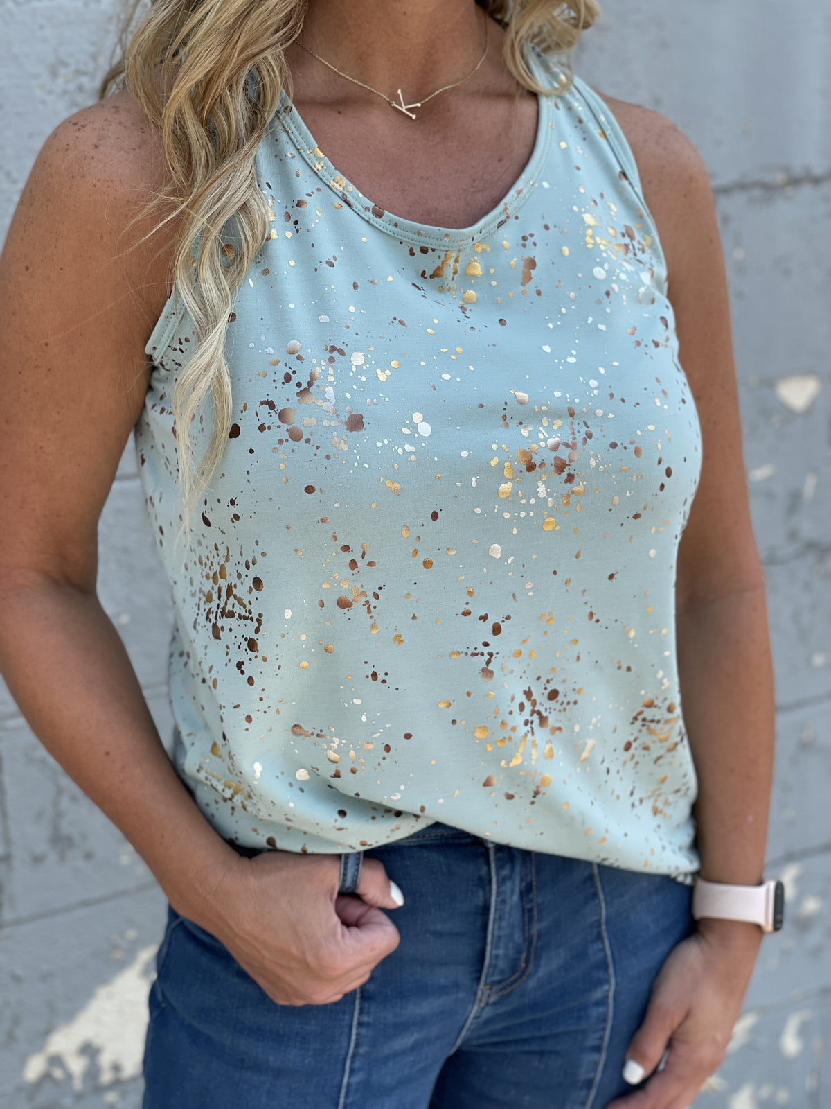Fiona Foil Tank Top *Final Sale*