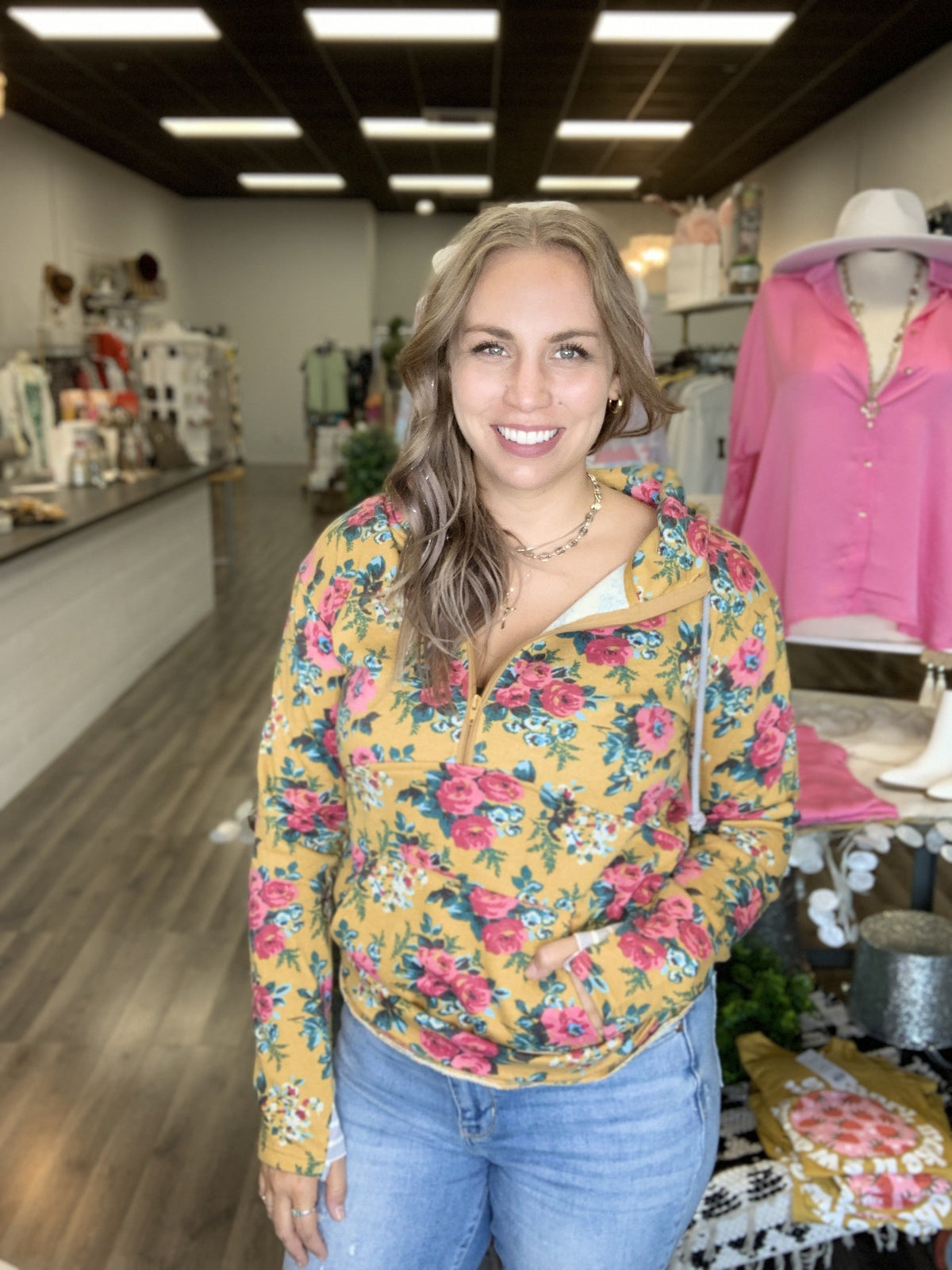 A&A Vintage Floral Doublehoodie *Final Sale*