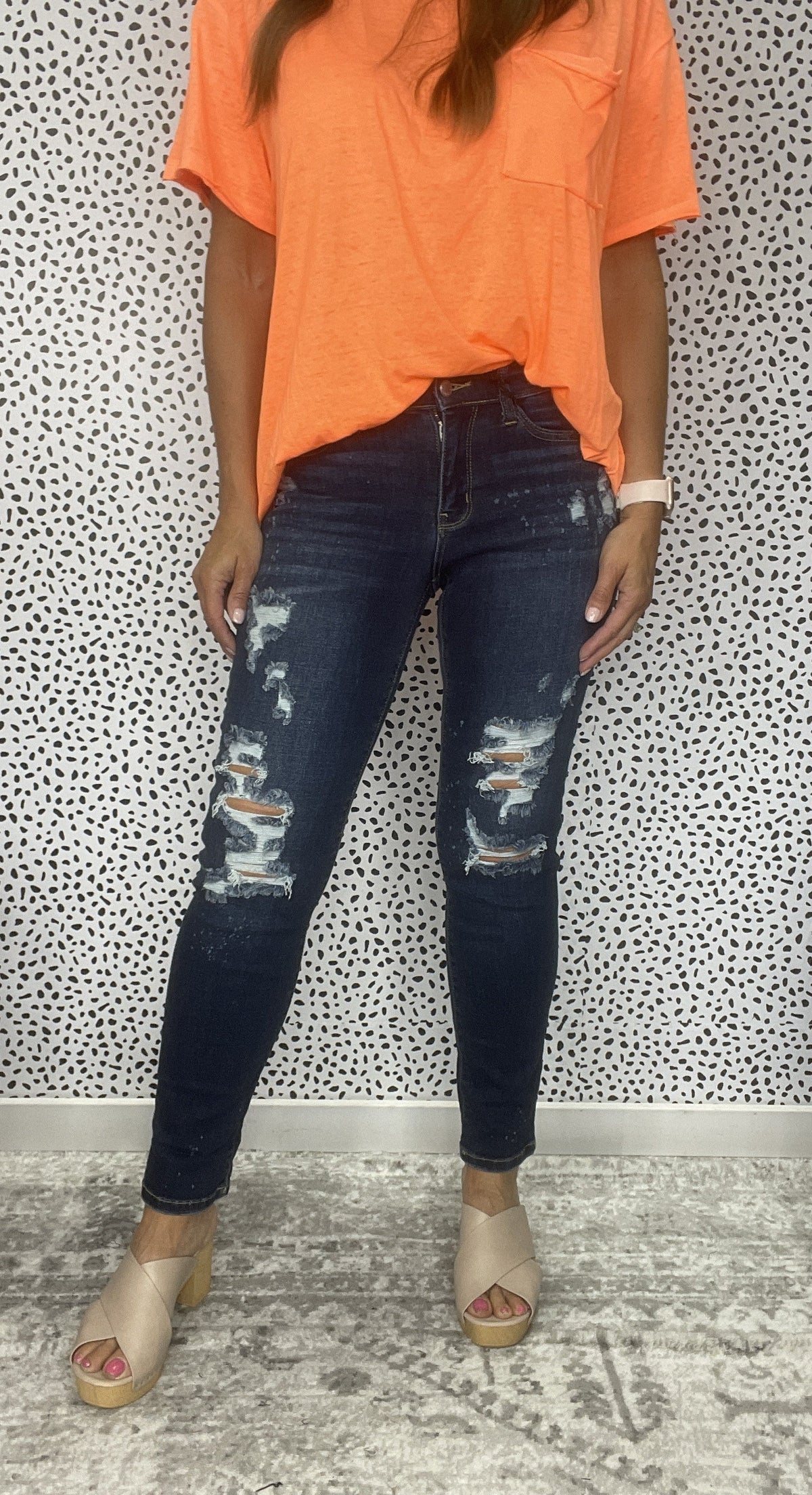 Judy Blue Shannon Boyfriend Distressed Jeans 198