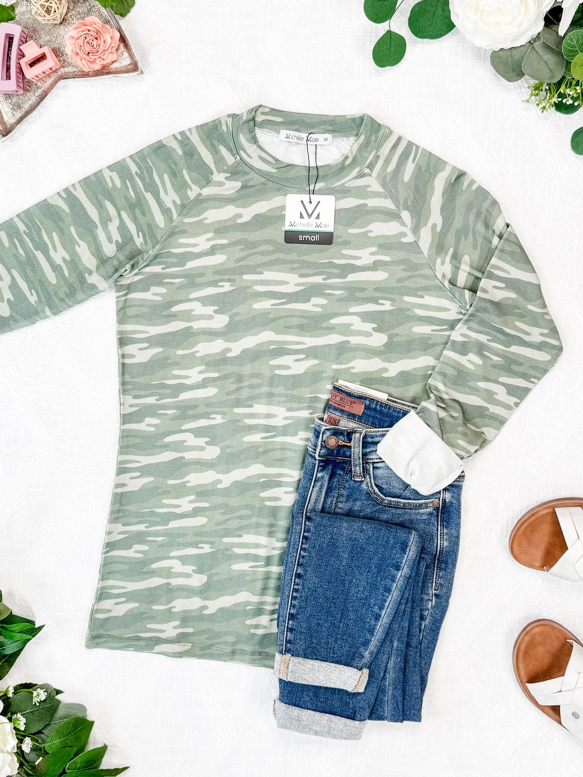IN STOCK Blair Long Sleeve Top - Camo