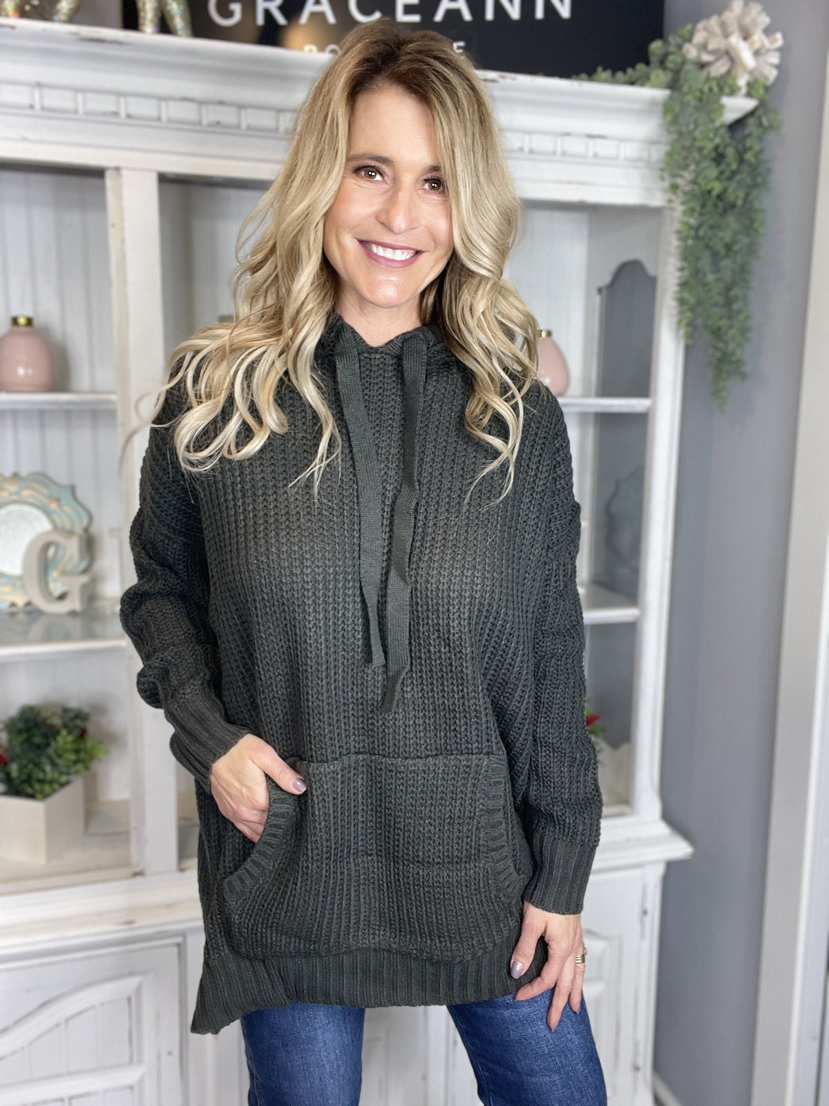 Curvy Afternoon Outing Sweater Hoodie
