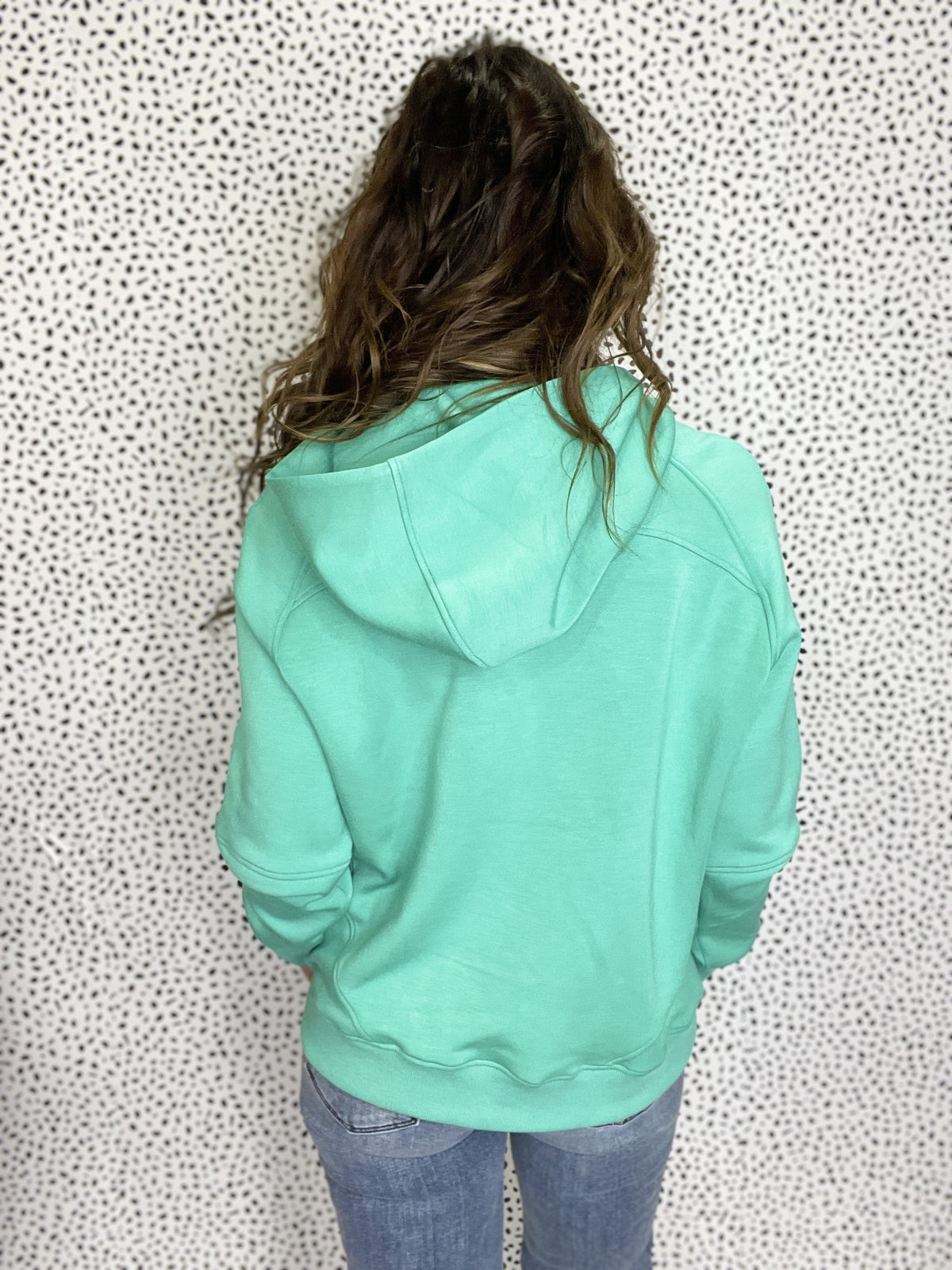Absolutely Yes Half Zip Scuba Pullover Sweatshirt in Multiple Colors *Final Sale*