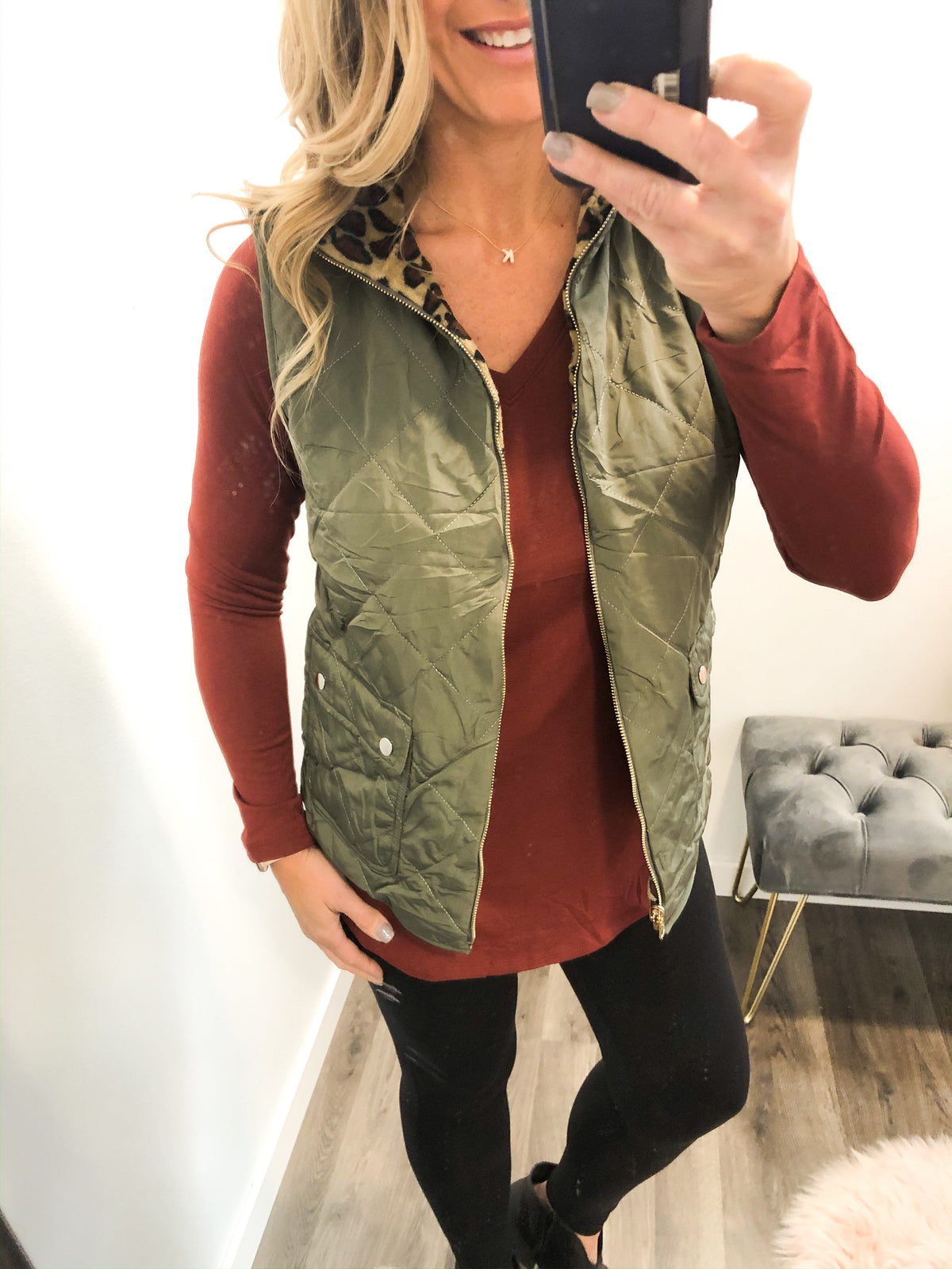 Darcy Reversible Quilted Vest *Final Sale*