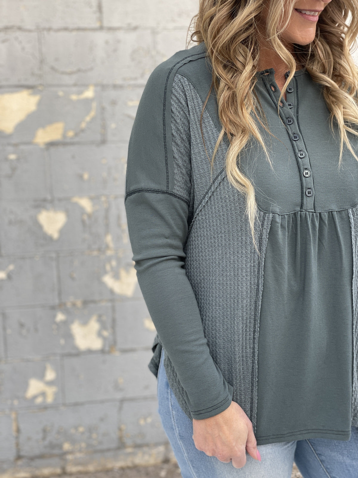 Mixing It Up Henley Easy Top