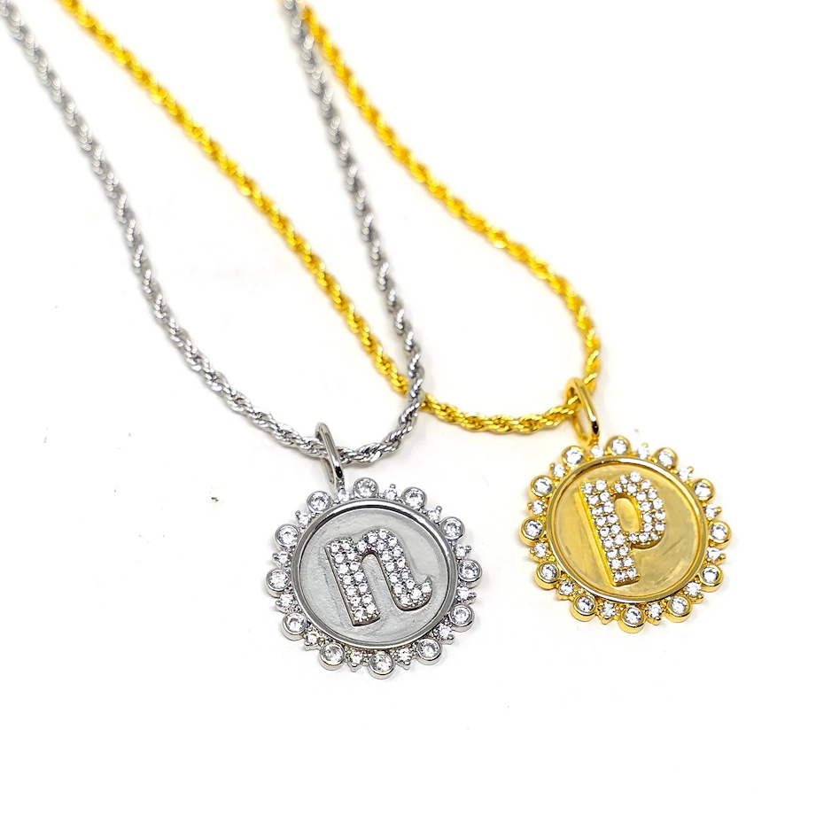 PREORDER Vintage Coin Initial Charm *Final Sale*