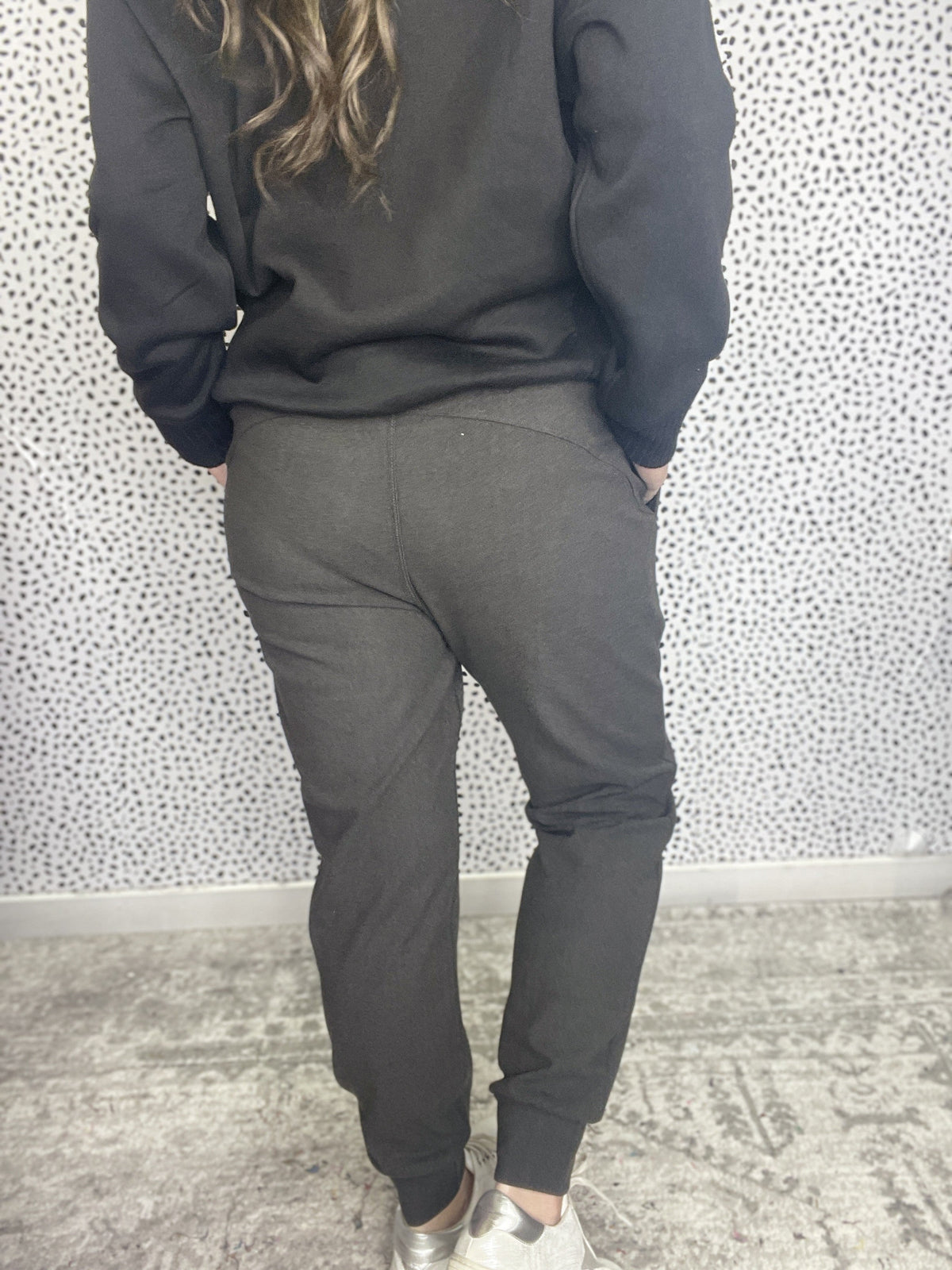 Luxi Rib Brushed Full Length Jogger Pant