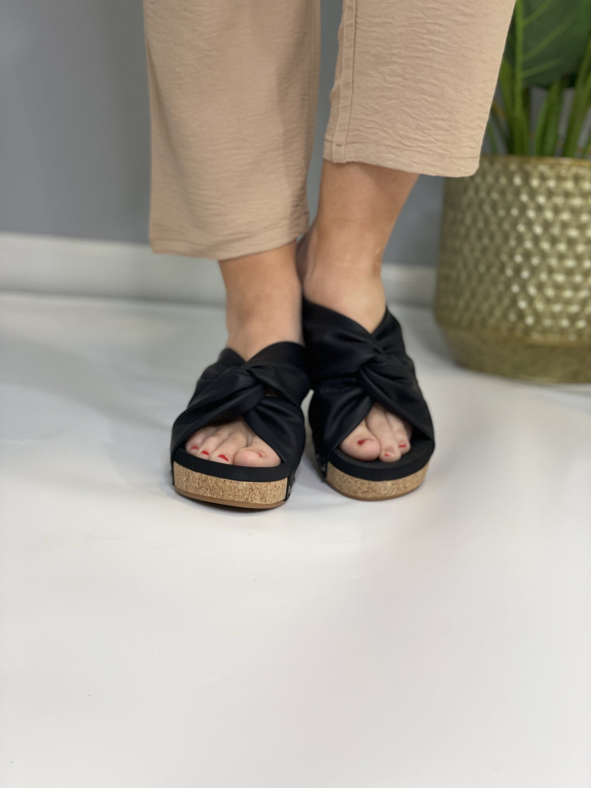 Cheerful Black Sandals