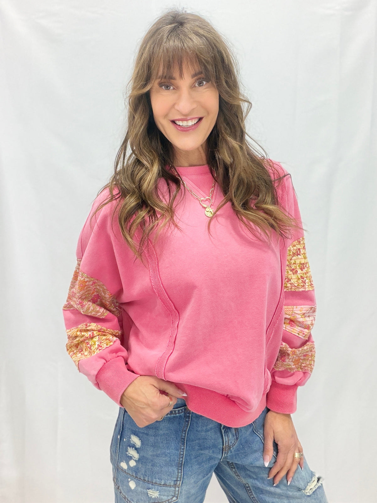 Get Back Up Washed Terry Top In 2 Colors
