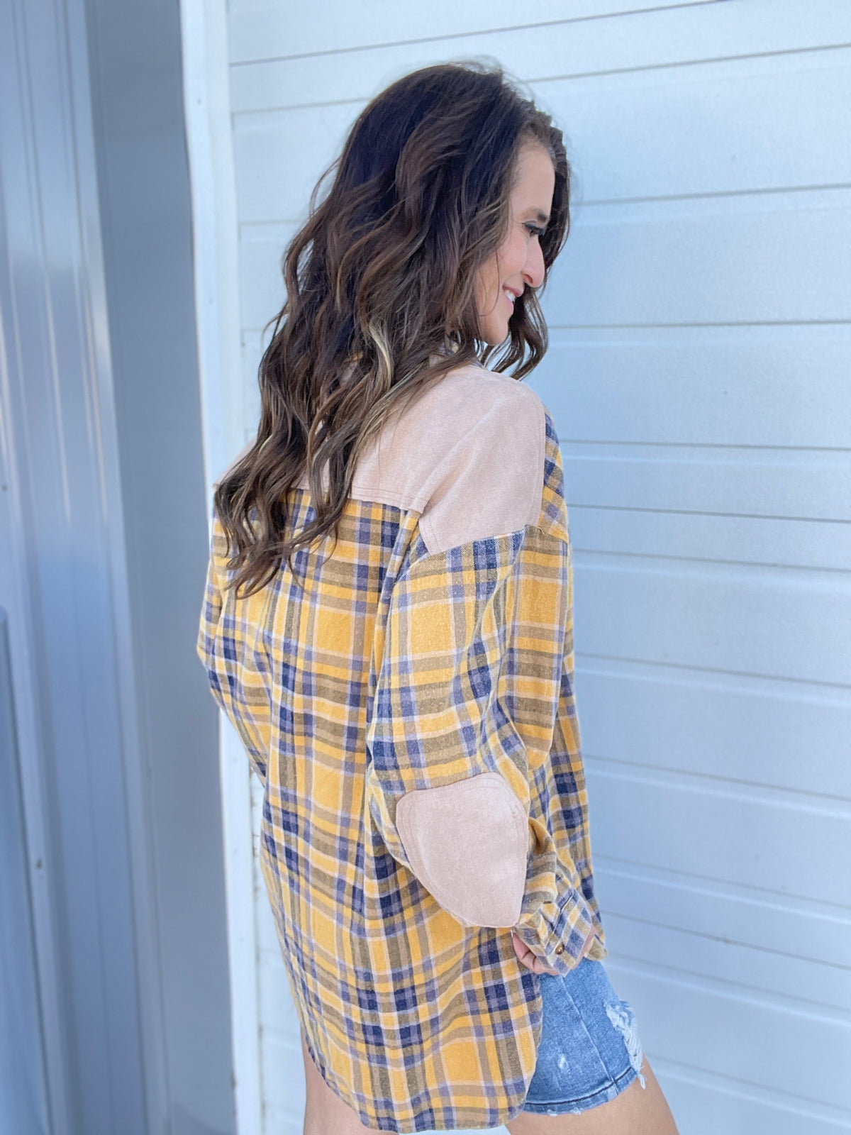 Drifting Away Plaid Button Down Top *Final Sale*