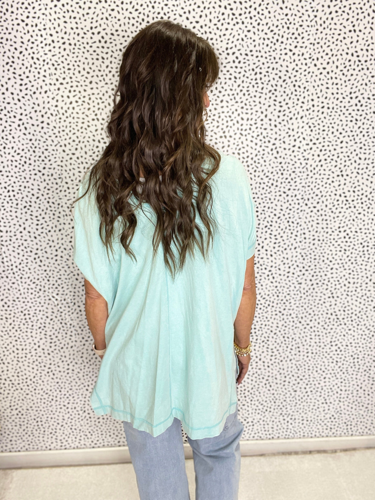 Blossom Breeze Flower Patch Mineral Washed Top In 3 Colors