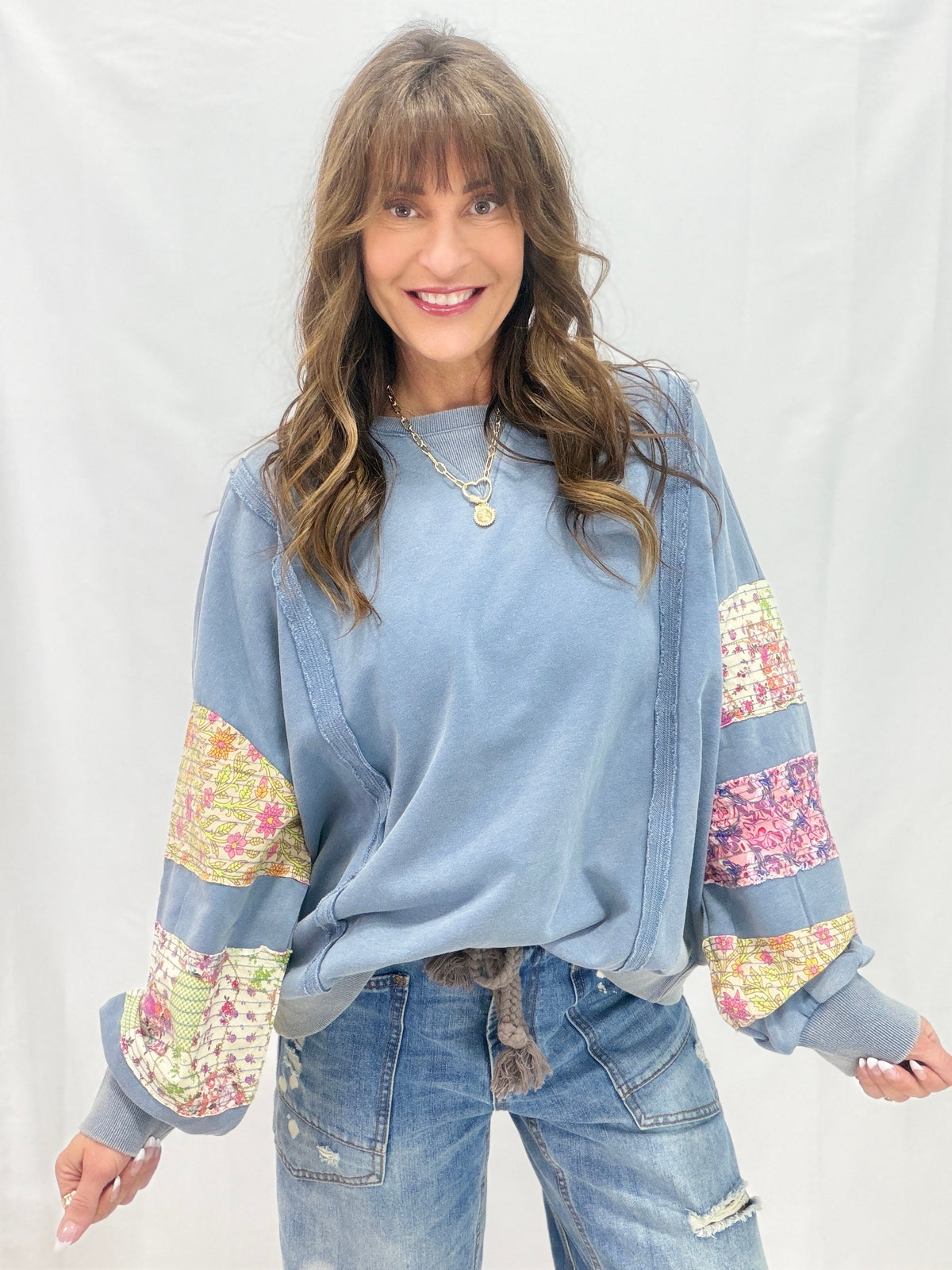 Get Back Up Washed Terry Top In 2 Colors